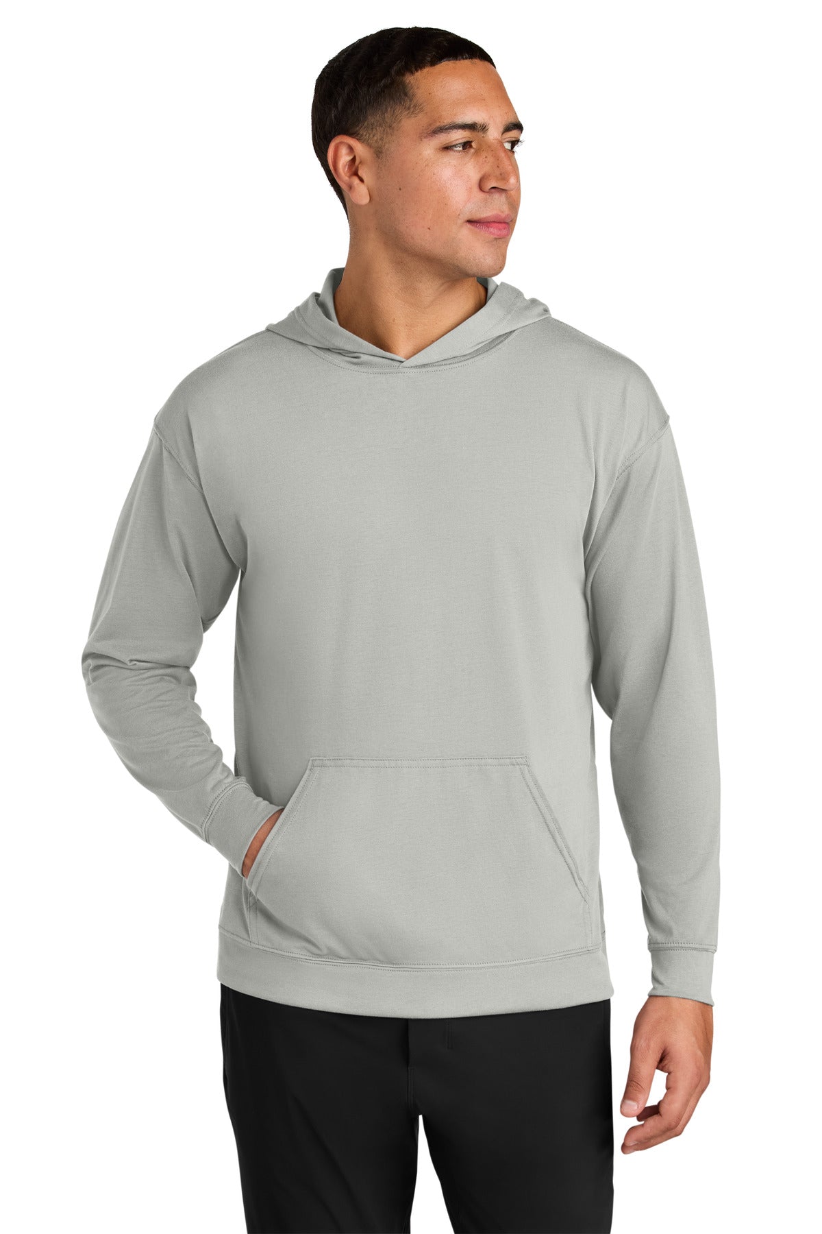 A4 A4N3528 Softek Long Sleeve Hooded Tee