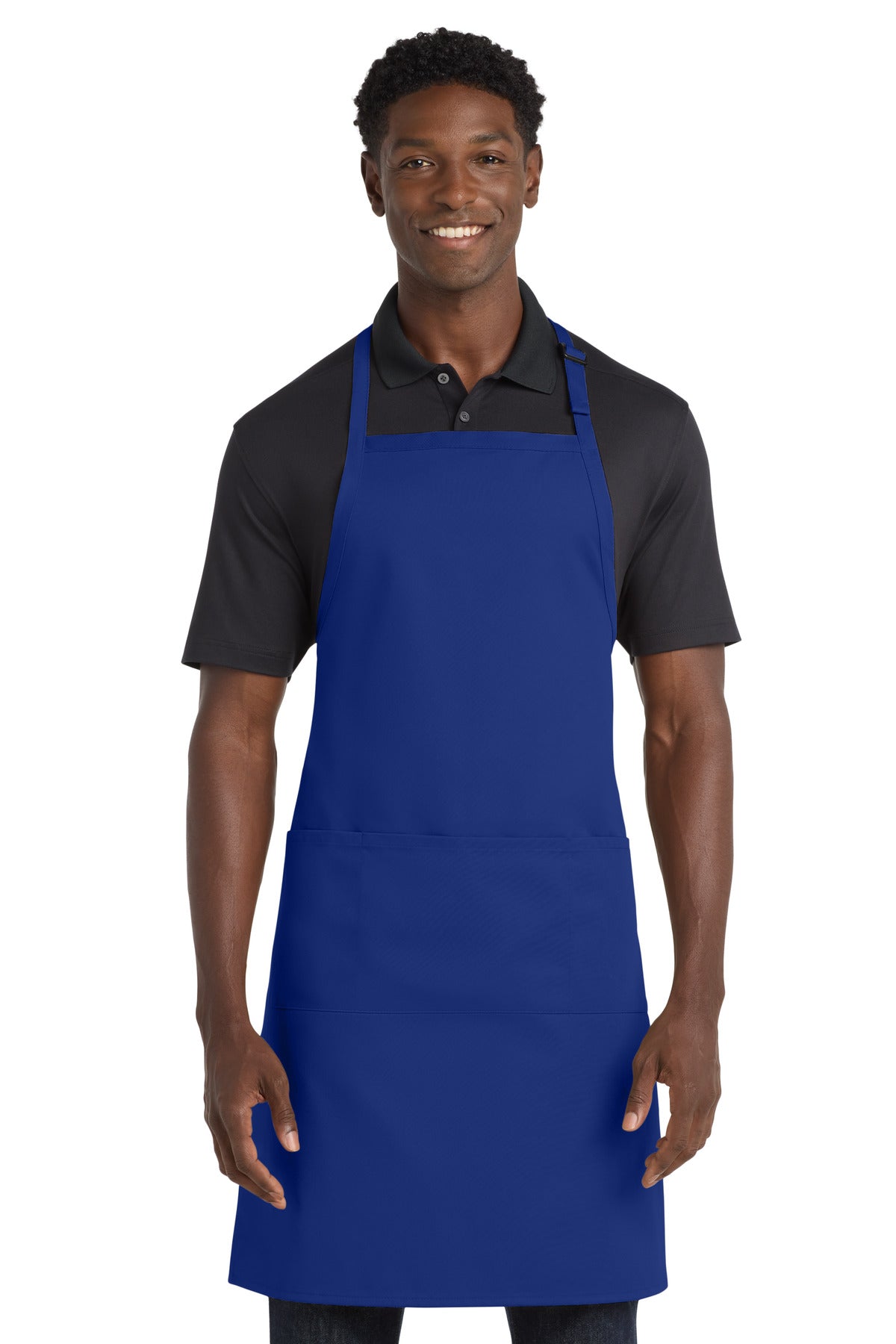 Port Authority A700 Easy Care Extra Long Bib Apron with Stain Release