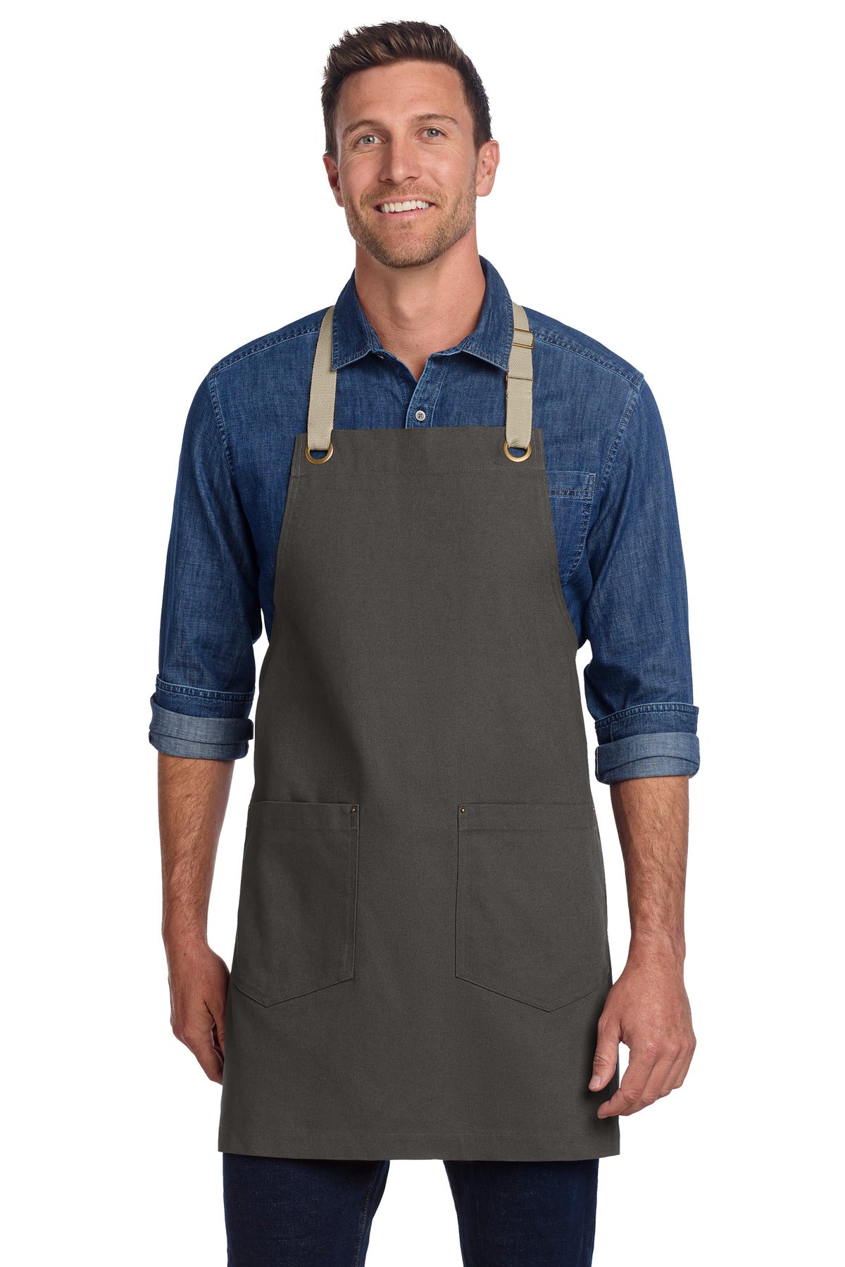 Port Authority A815 Canvas Full-Length Two-Pocket Apron