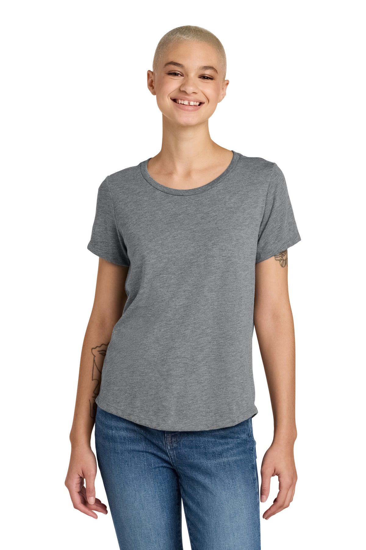Allmade AL2015 Women's Relaxed Tri-Blend Scoop Neck Tee