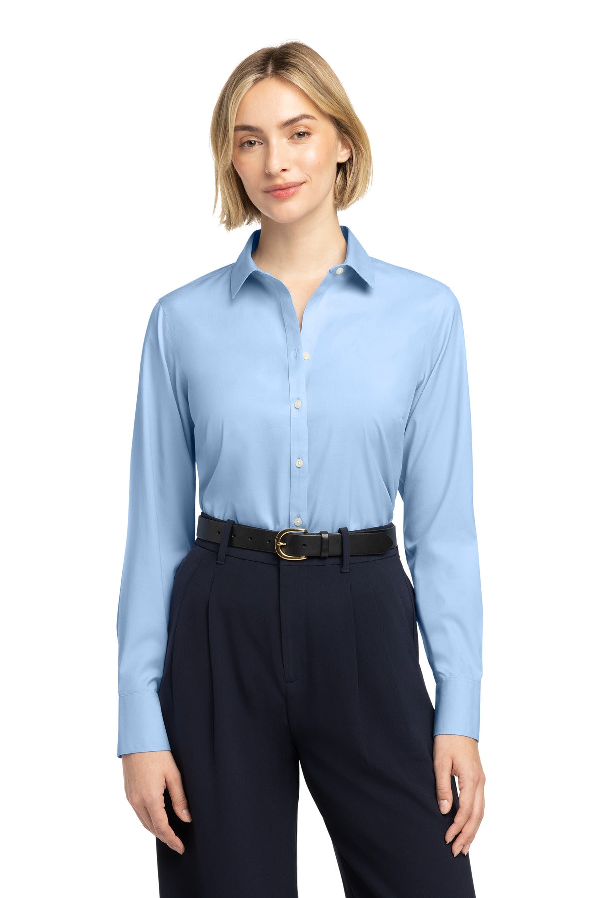 Brooks Brothers BB18001 Women's Wrinkle-Free Stretch Pinpoint Shirt