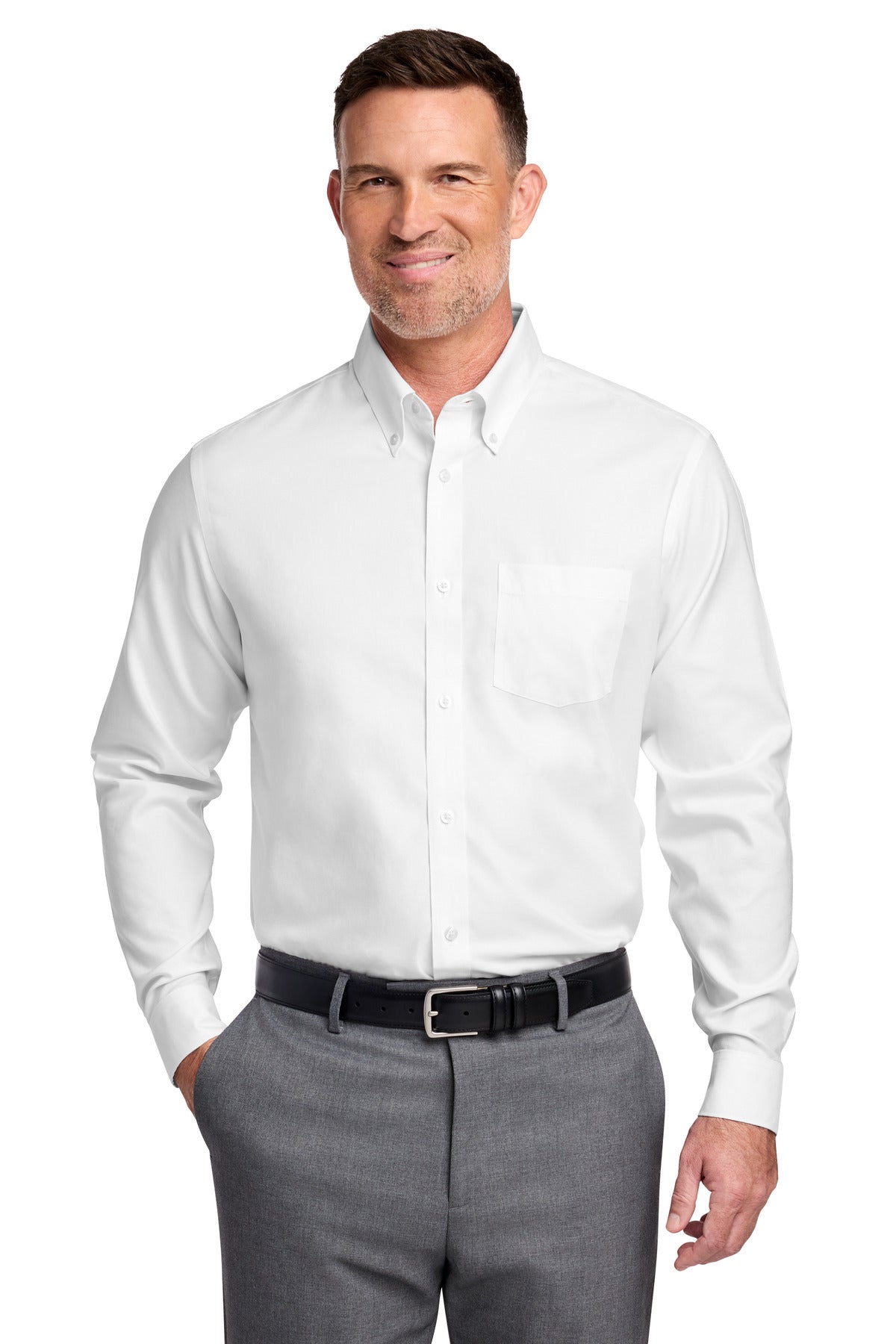 Brooks Brothers BB18002 Wrinkle-Free Stretch Nailhead Shirt