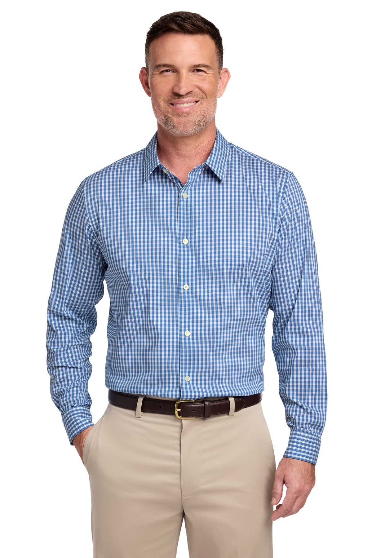 Brooks Brothers BB18006 Tech Stretch Patterned Shirt
