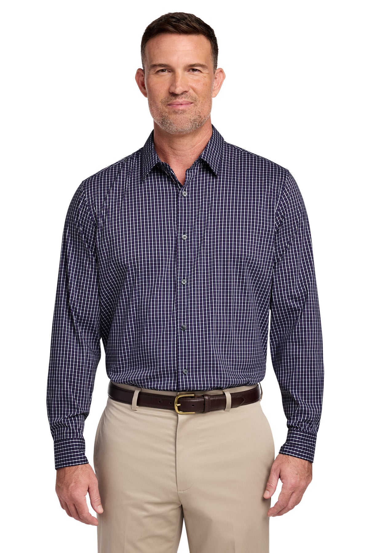 Brooks Brothers BB18006 Tech Stretch Patterned Shirt