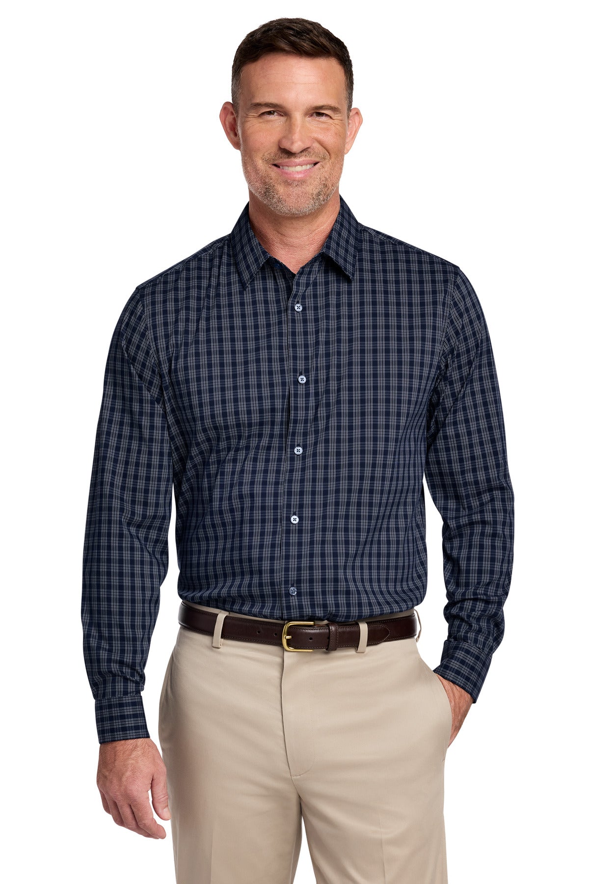 Brooks Brothers BB18006 Tech Stretch Patterned Shirt