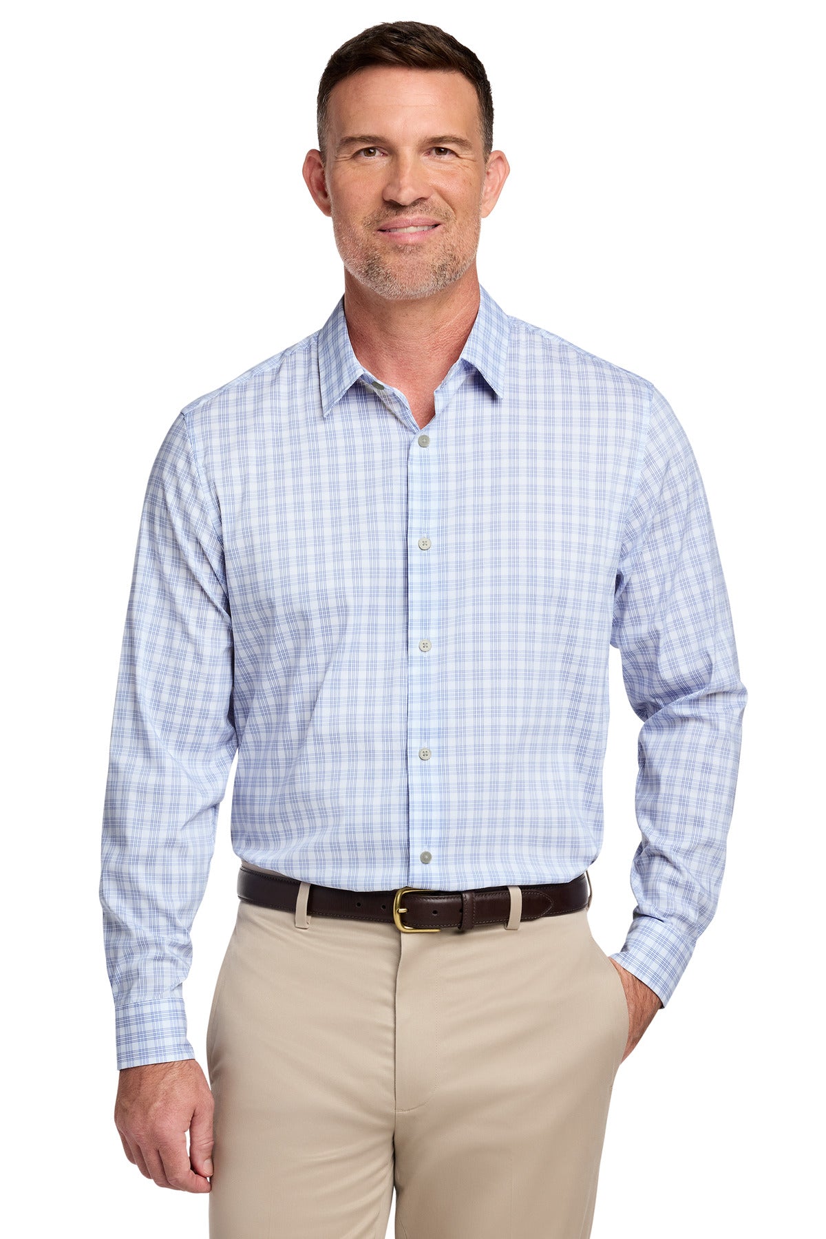 Brooks Brothers BB18006 Tech Stretch Patterned Shirt