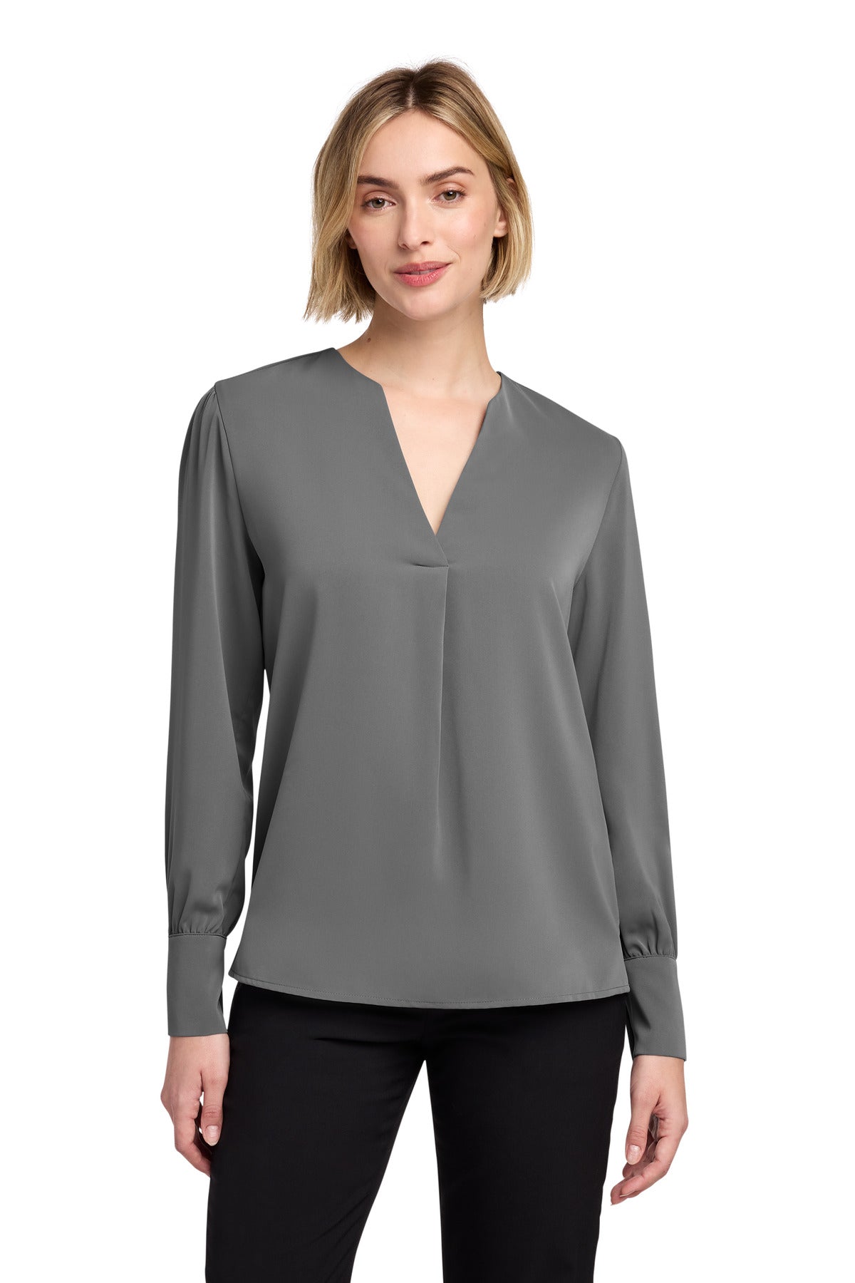 Brooks Brothers BB18009 Women's Open-Neck Satin Blouse