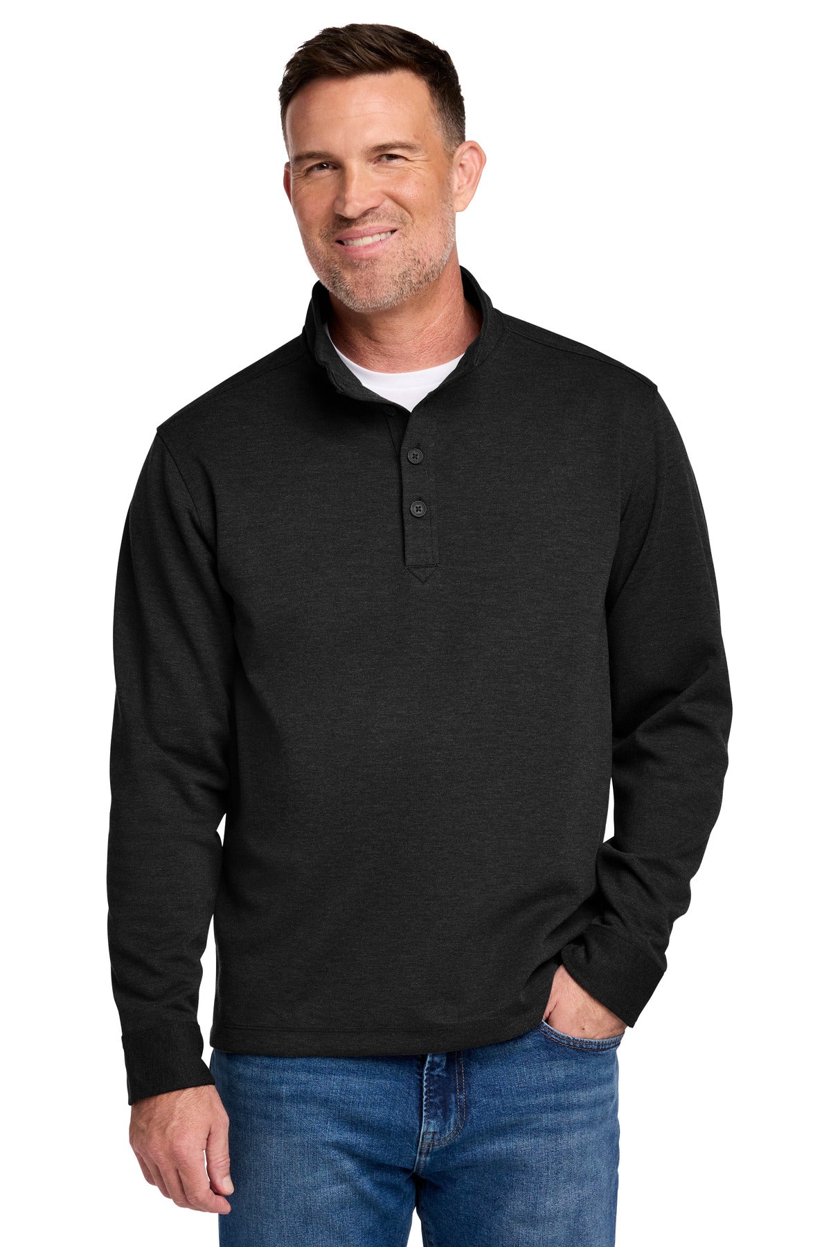 Brooks Brothers BB18202 Mid-Layer Stretch 1/2-Button