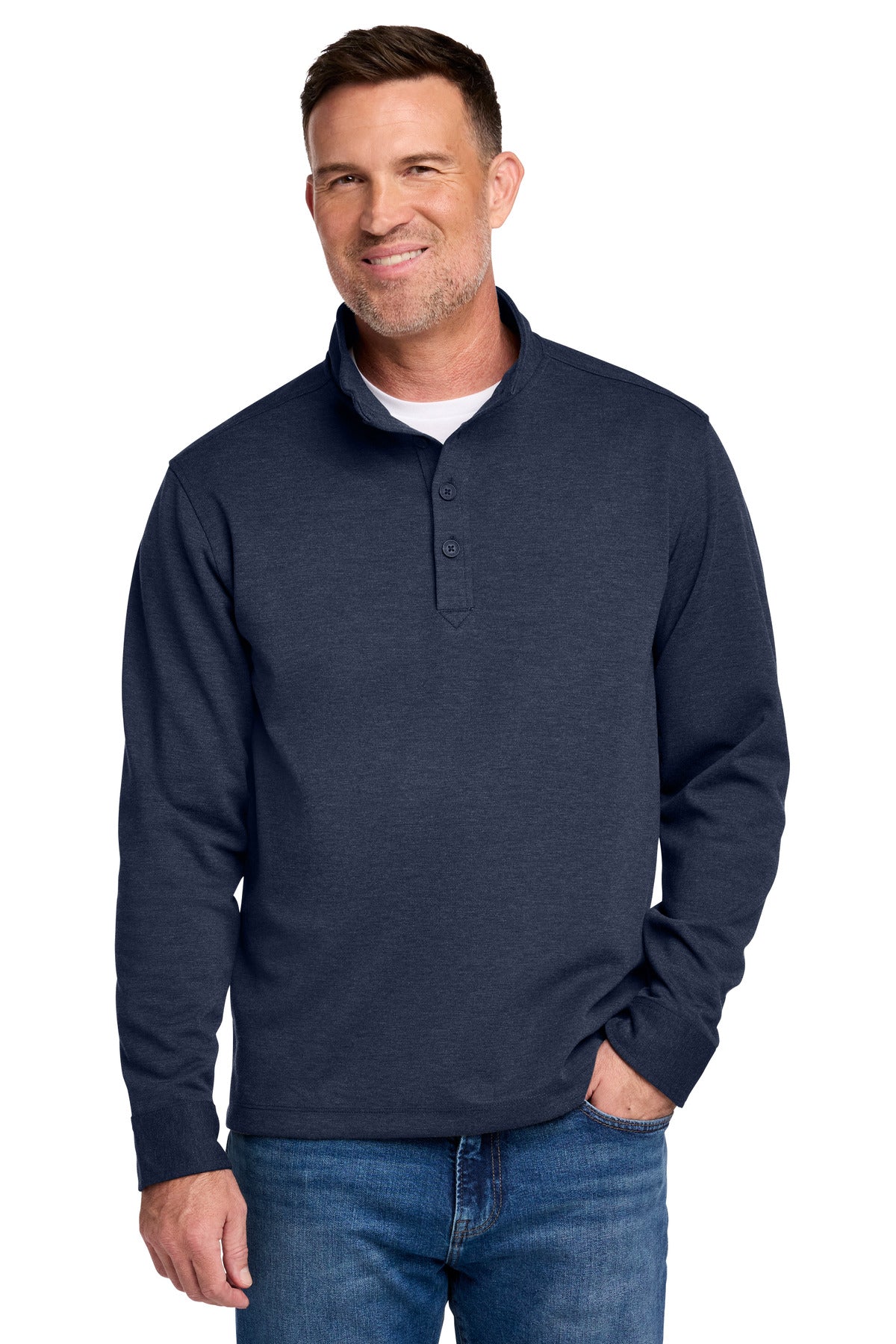 Brooks Brothers BB18202 Mid-Layer Stretch 1/2-Button