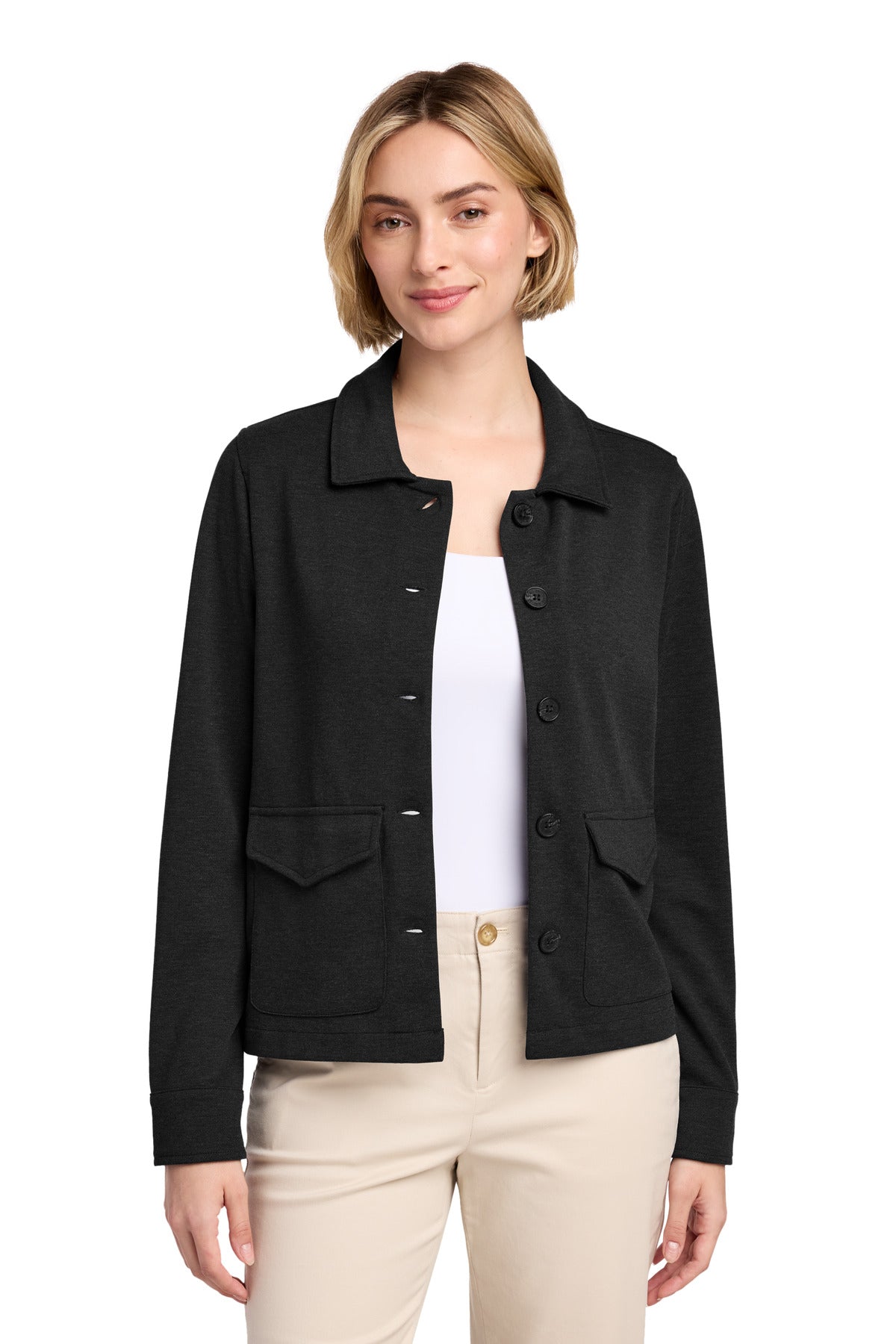 Brooks Brothers BB18205 Women's Mid-Layer Stretch Button Jacket