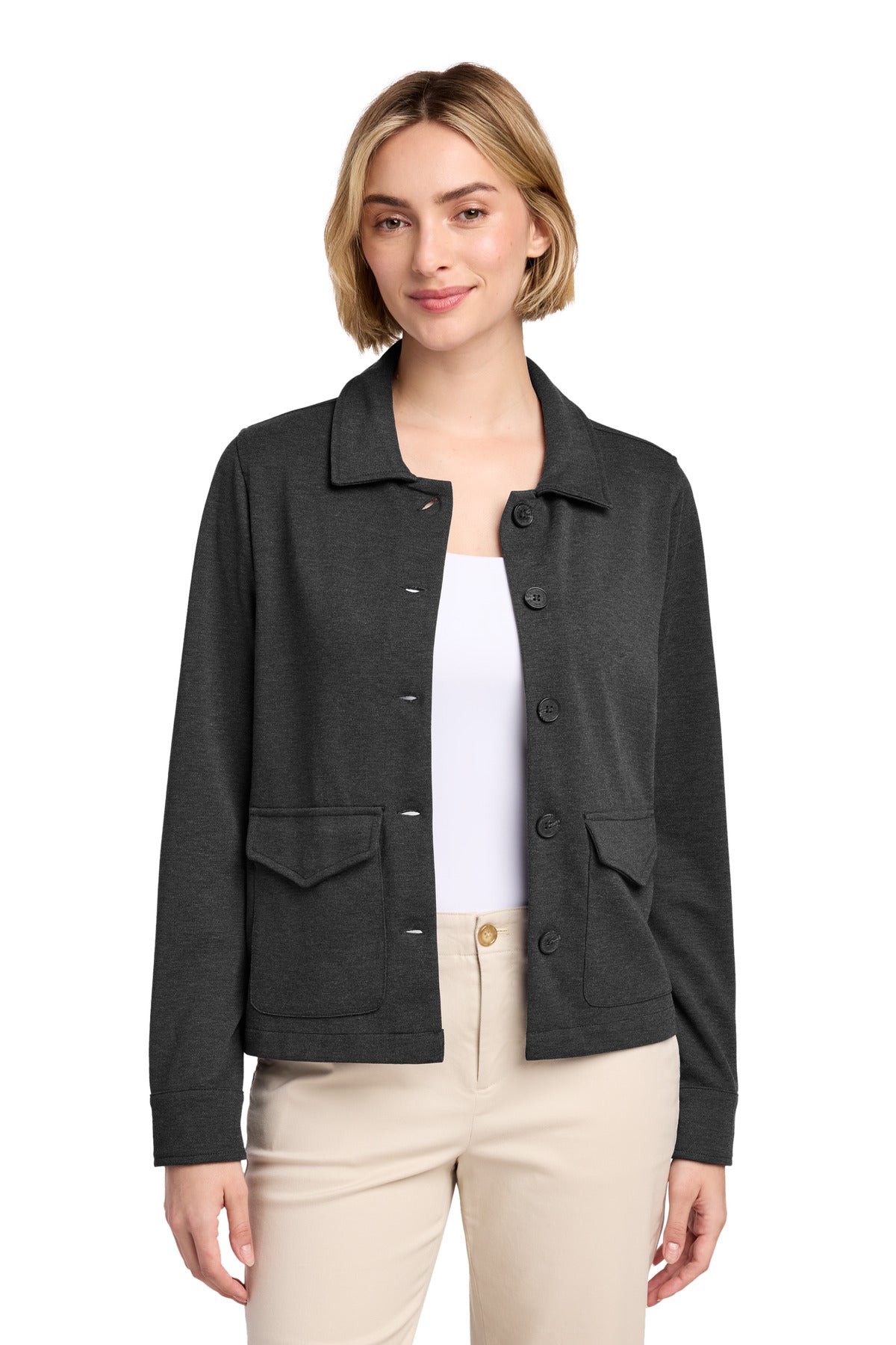 Brooks Brothers BB18205 Women's Mid-Layer Stretch Button Jacket