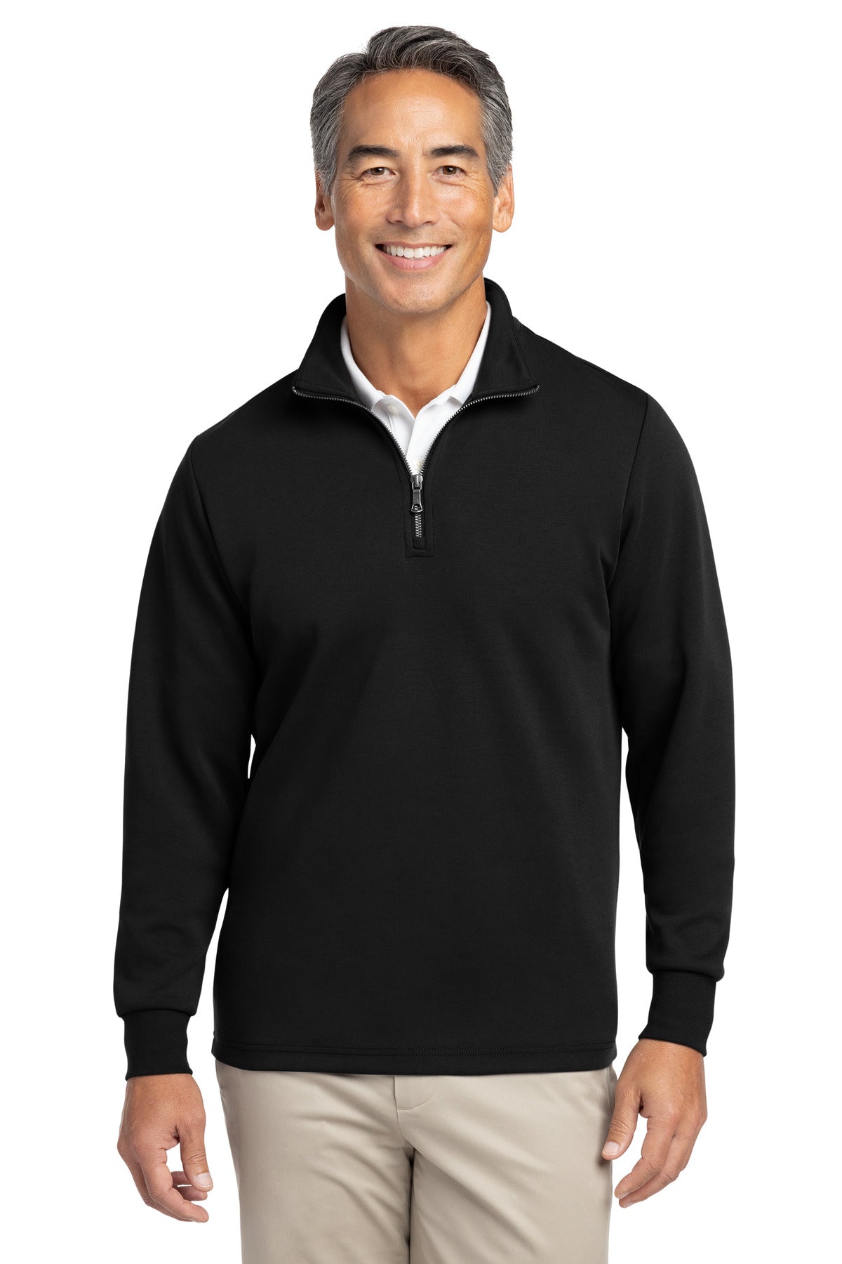 Brooks Brothers BB18206 Double-Knit 1/4-Zip