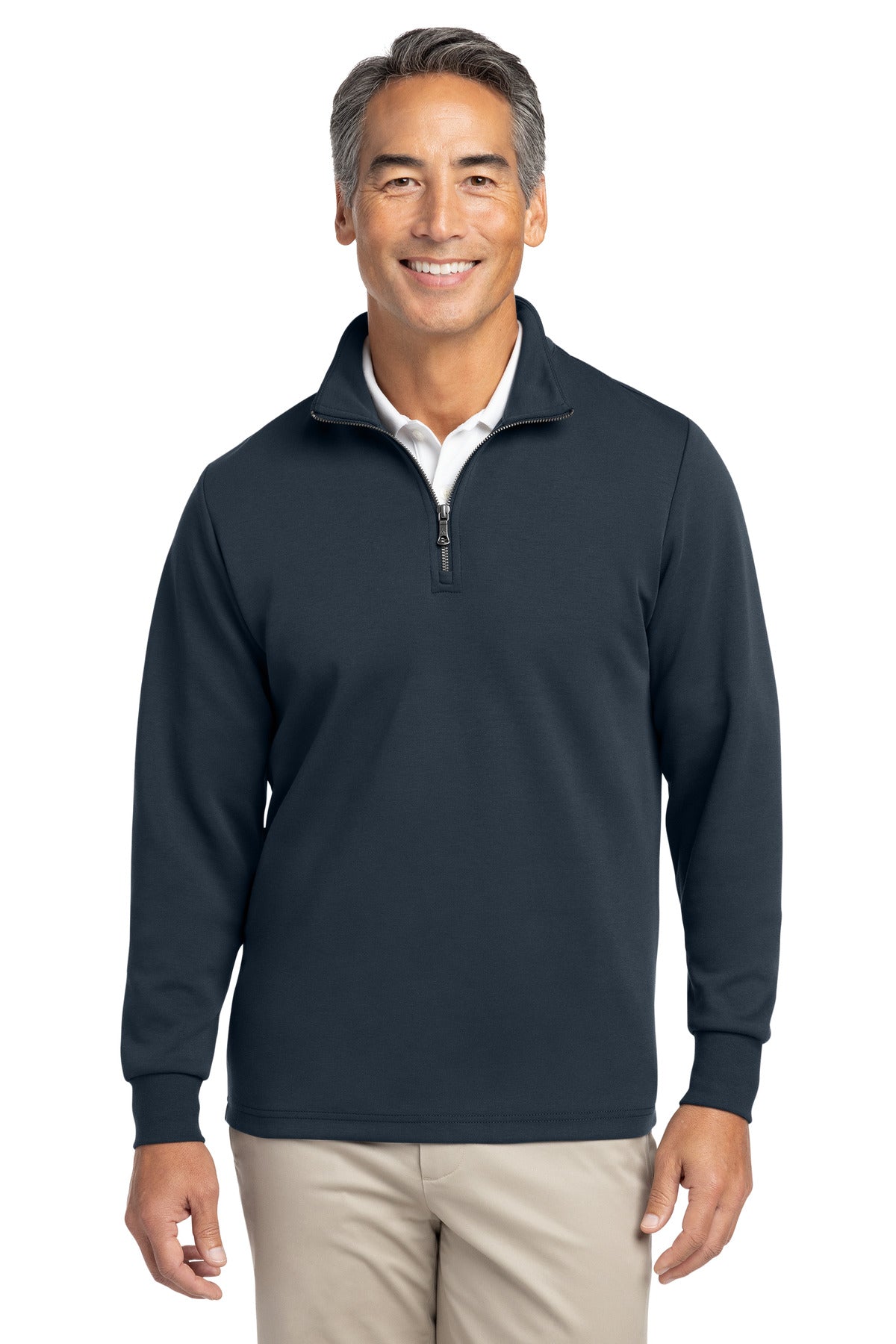 Brooks Brothers BB18206 Double-Knit 1/4-Zip