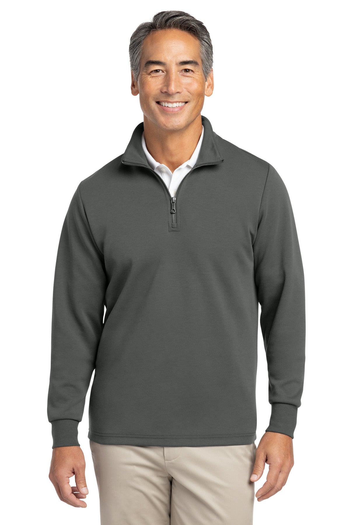 Brooks Brothers BB18206 Double-Knit 1/4-Zip