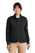Brooks Brothers BB18213 Women's Diamond Quilt Full-Zip