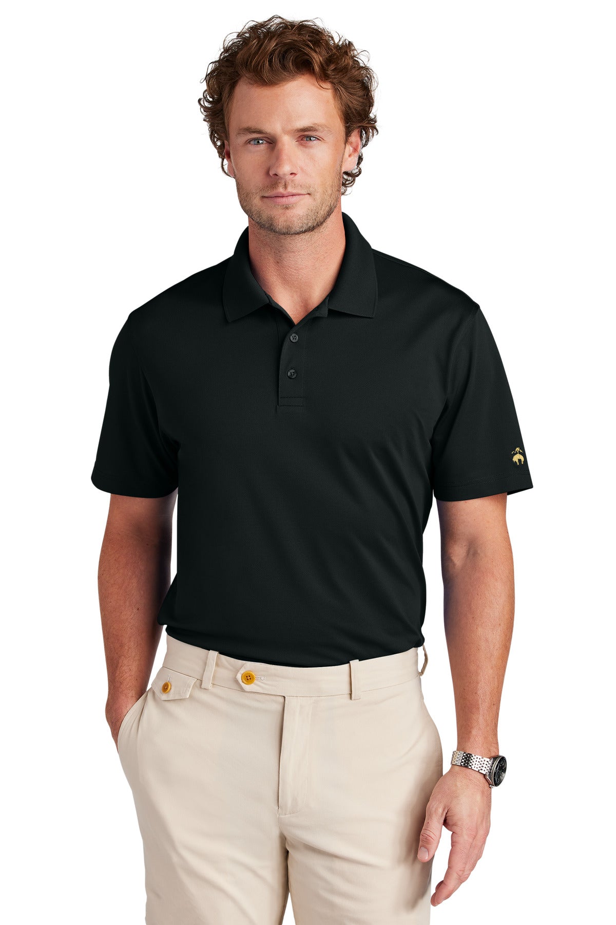 Brooks Brothers BB18220 Mesh Pique Performance Polo