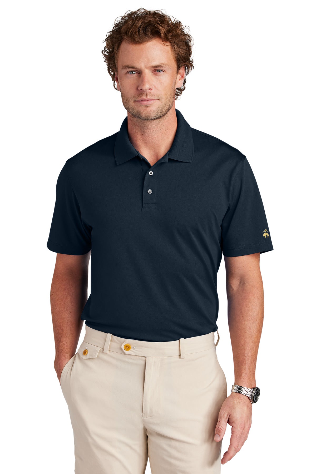 Brooks Brothers BB18220 Mesh Pique Performance Polo