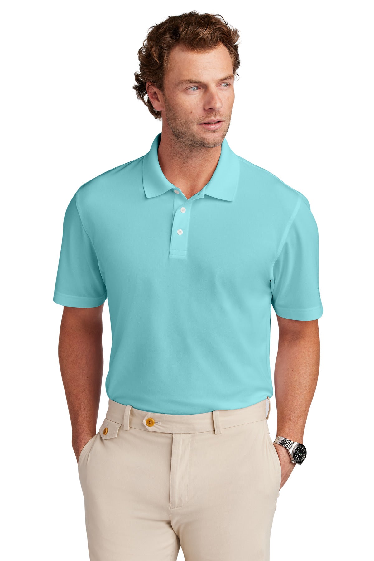 Brooks Brothers BB18220 Mesh Pique Performance Polo