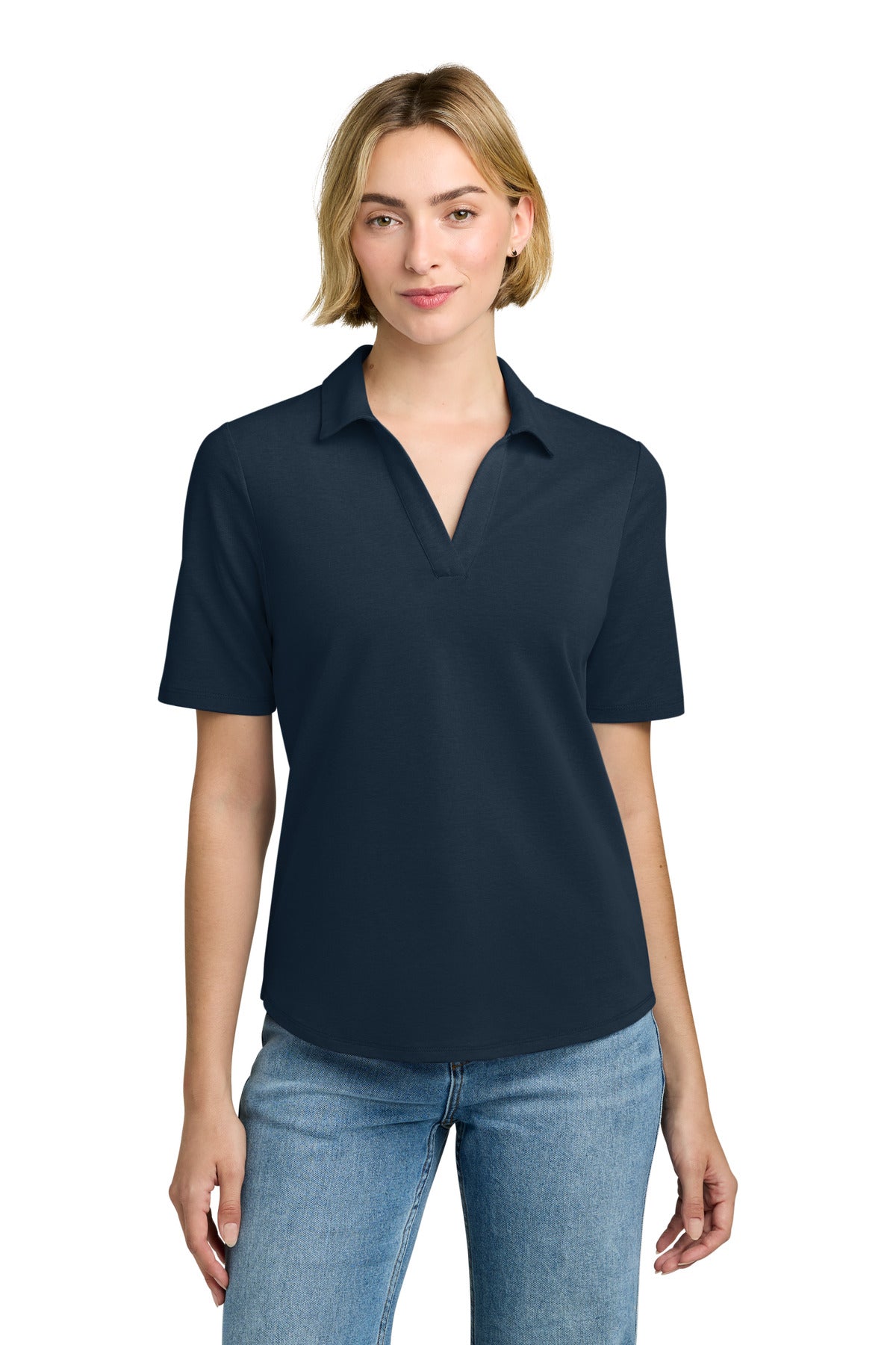 Brooks Brothers BB18223 Women's Pinpoint Pique Polo