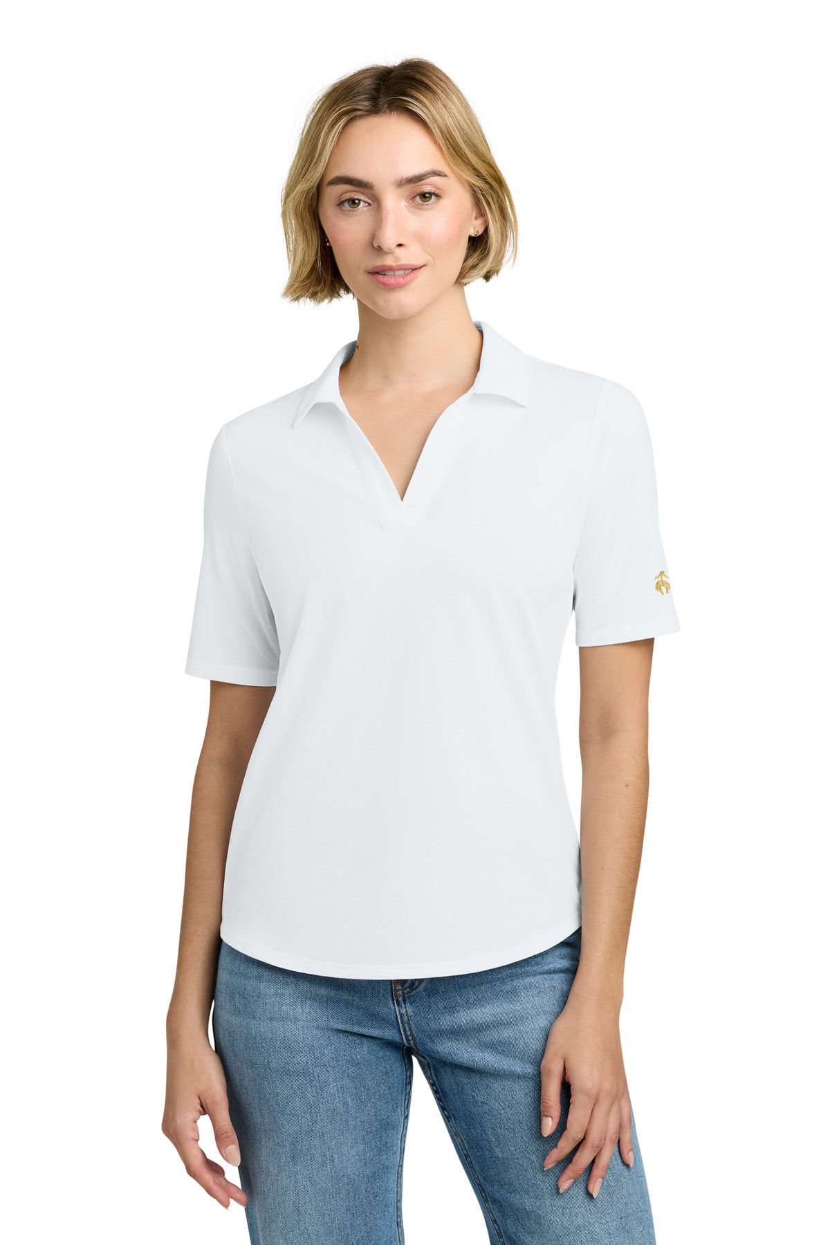 Brooks Brothers BB18223 Women's Pinpoint Pique Polo