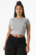 Playera baby tee para mujer Micro Rib - 5.4 oz | BELLA+CANVAS BC1010
