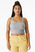 Women's Micro Rib Spaghetti Strap Tank - 5.4 oz | BELLA+CANVAS BC1012