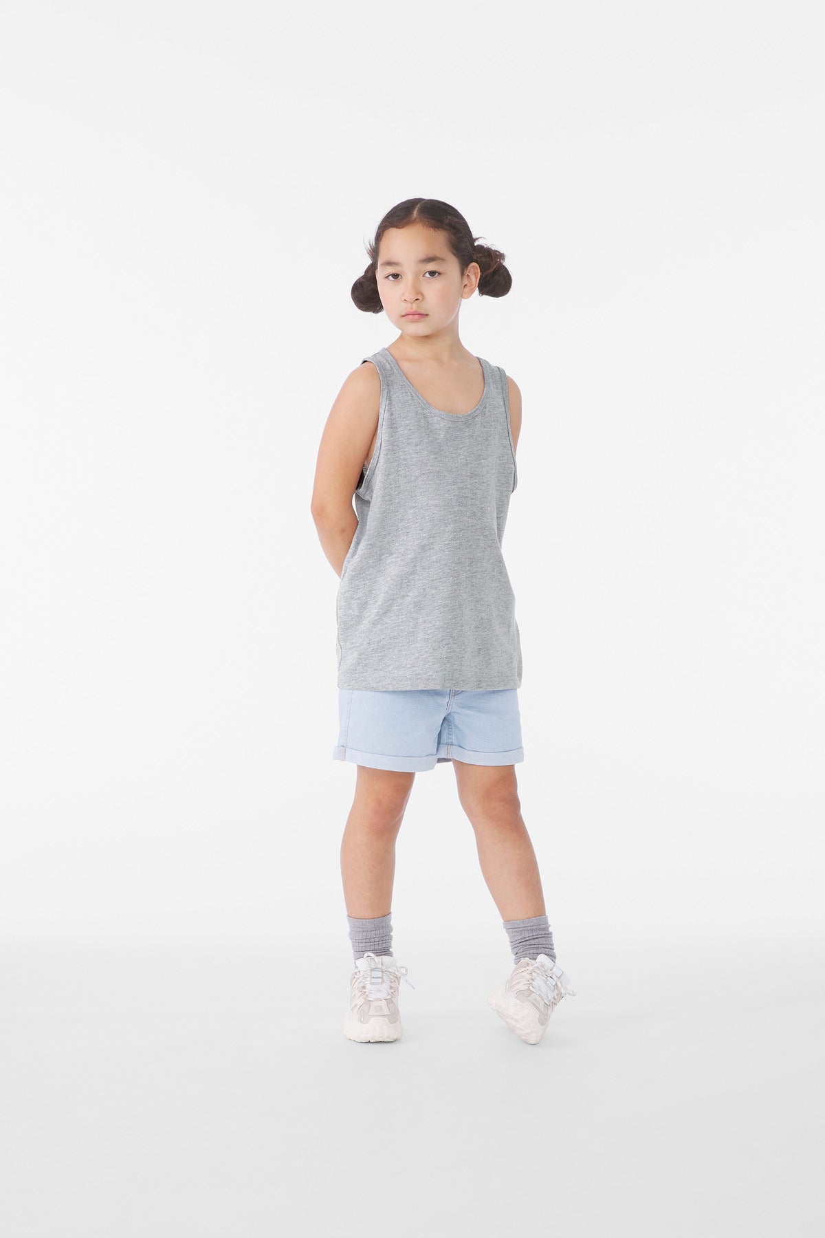 Bella + Canvas BC3480YCVC Youth Heather CVC Tank