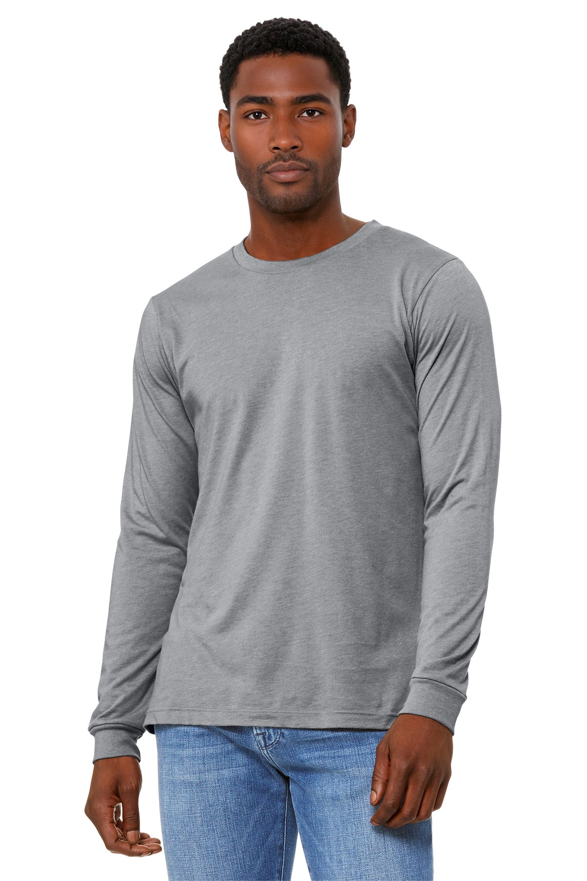 Unisex Heather CVC Long Sleeve Tee - 4.2 oz | BELLA+CANVAS BC3501CVC