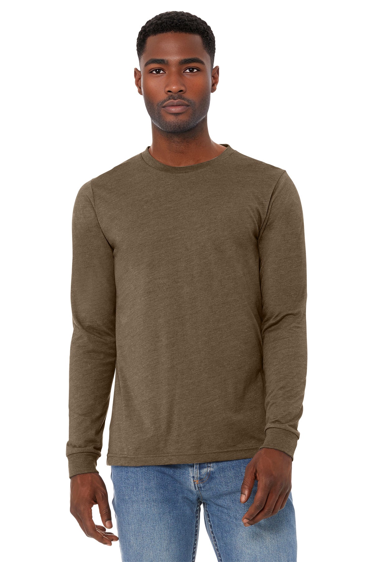 Bella + Canvas BC3501CVC Unisex Heather CVC Long Sleeve Tee