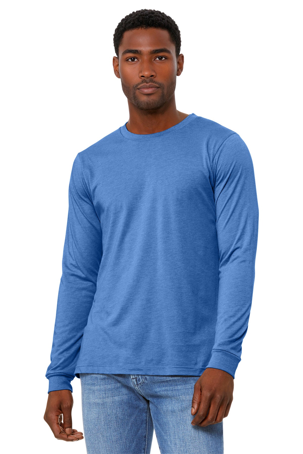 Bella + Canvas BC3501CVC Unisex Heather CVC Long Sleeve Tee