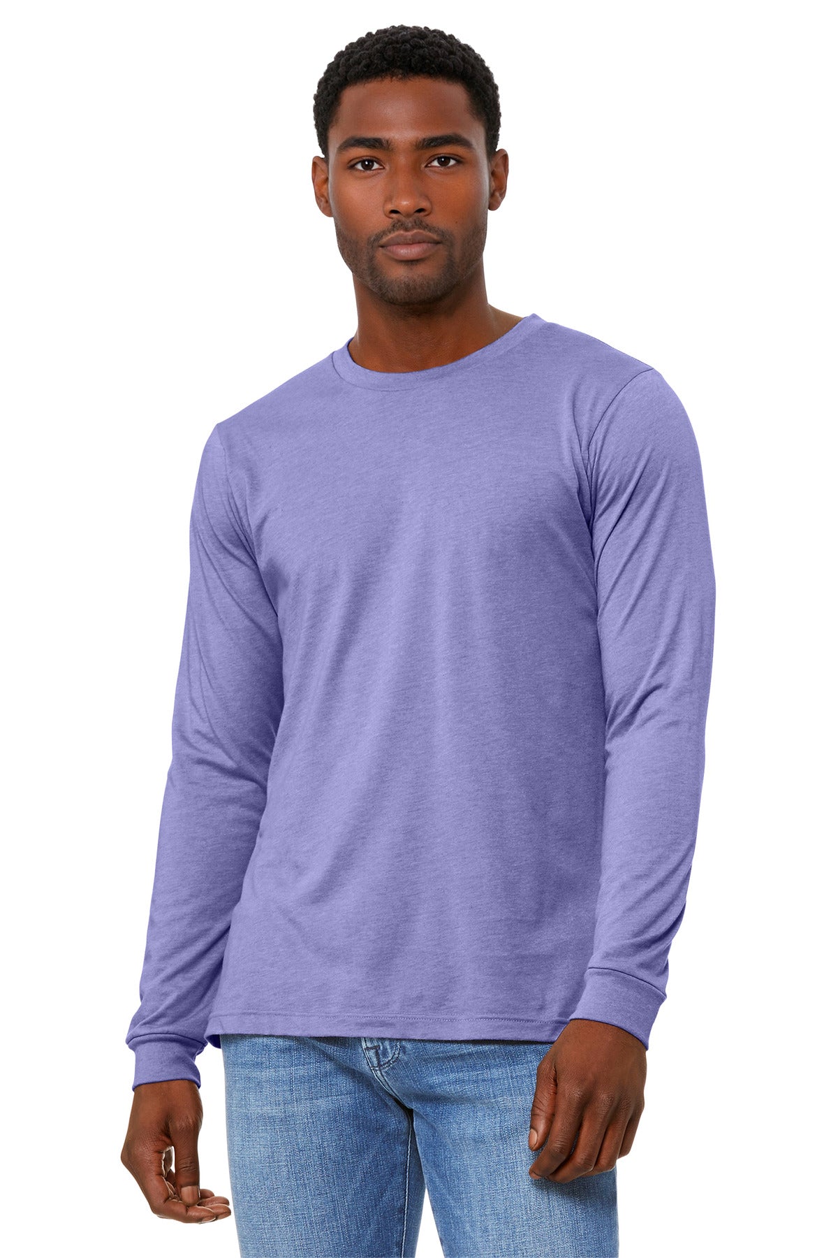 Bella + Canvas BC3501CVC Unisex Heather CVC Long Sleeve Tee