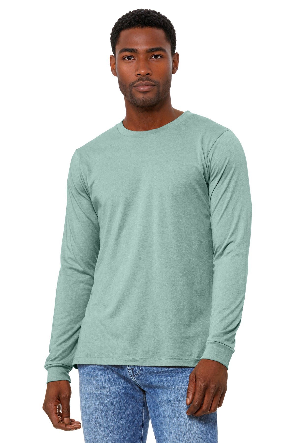 Bella + Canvas BC3501CVC Unisex Heather CVC Long Sleeve Tee
