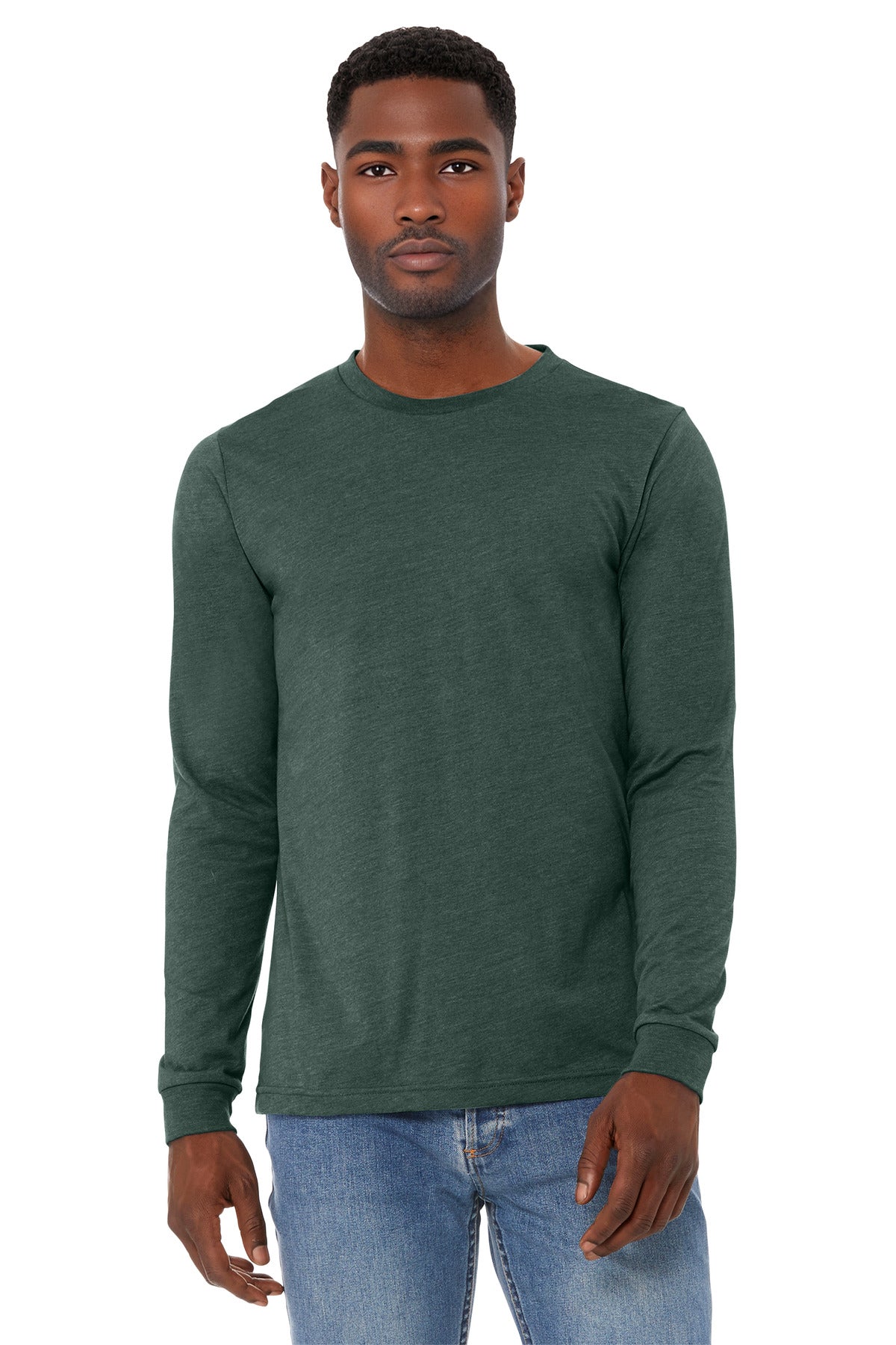 Bella + Canvas BC3501CVC Unisex Heather CVC Long Sleeve Tee