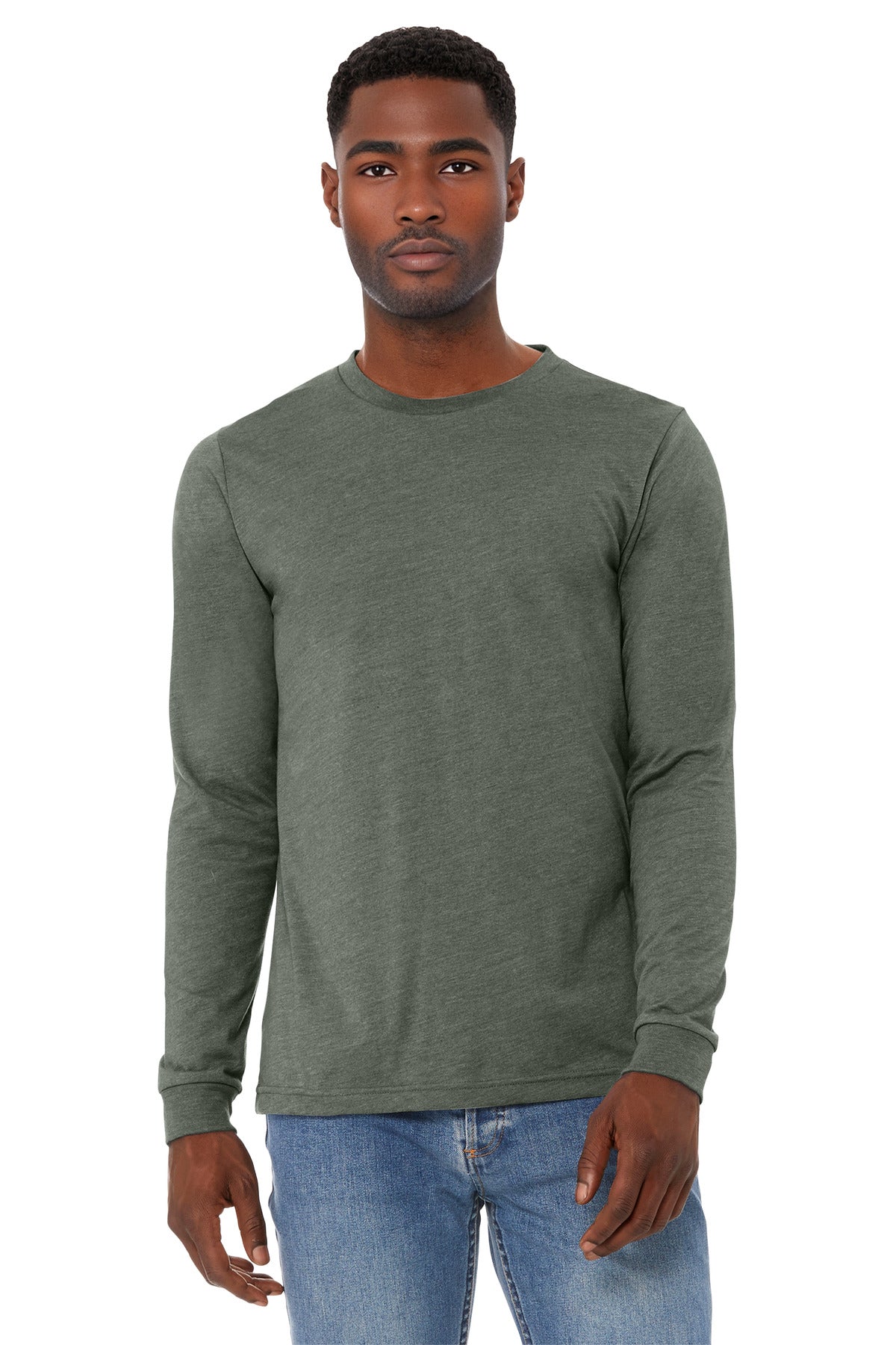 Bella + Canvas BC3501CVC Unisex Heather CVC Long Sleeve Tee