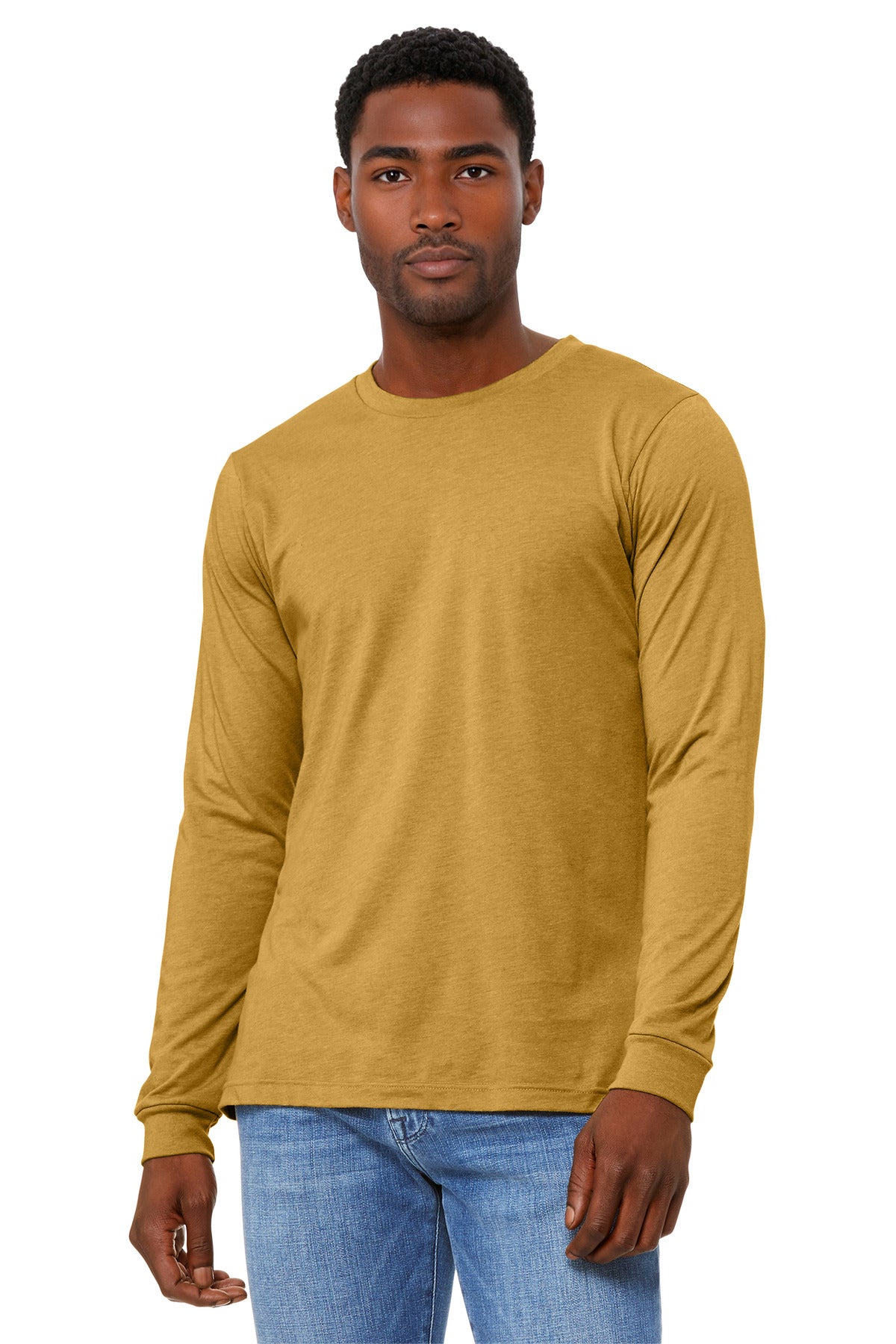Bella + Canvas BC3501CVC Unisex Heather CVC Long Sleeve Tee
