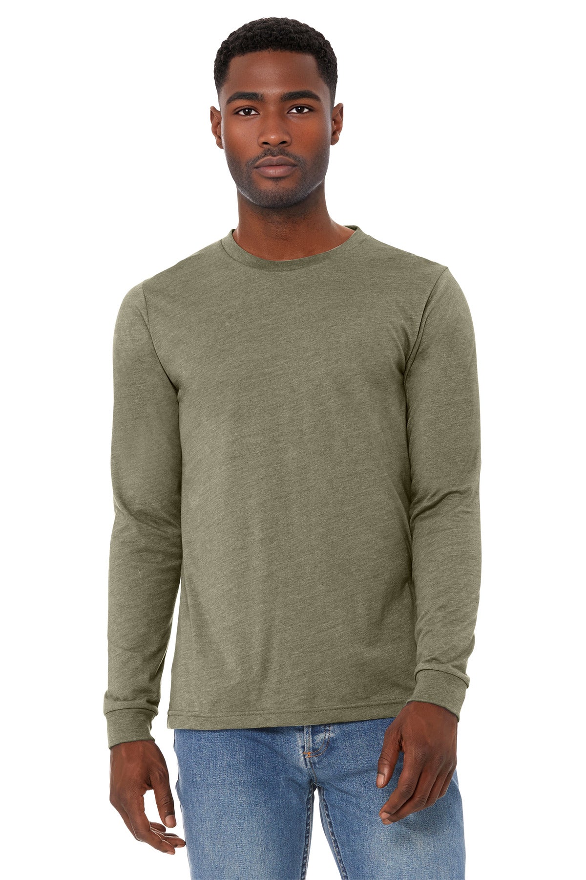 Bella + Canvas BC3501CVC Unisex Heather CVC Long Sleeve Tee