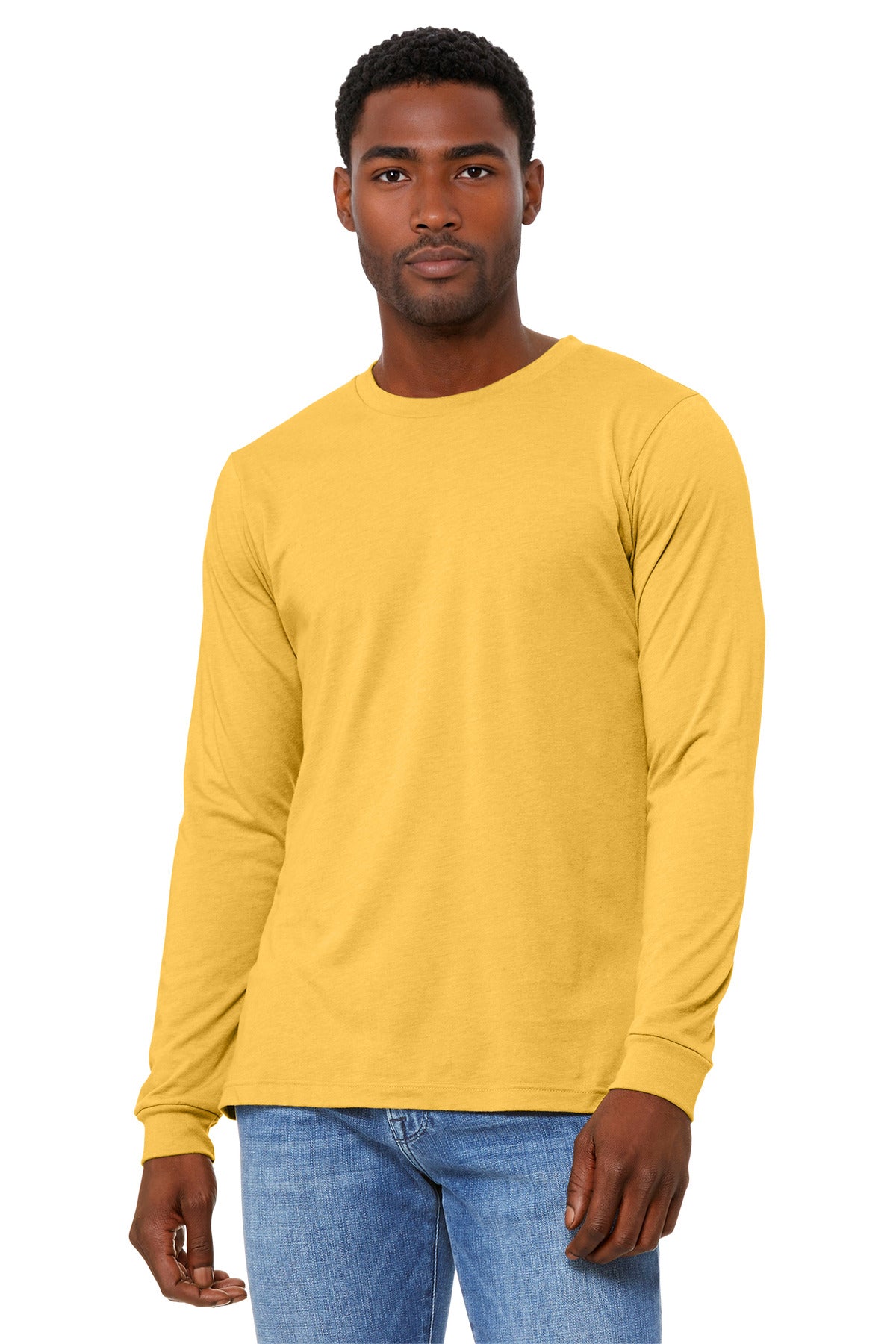 Bella + Canvas BC3501CVC Unisex Heather CVC Long Sleeve Tee