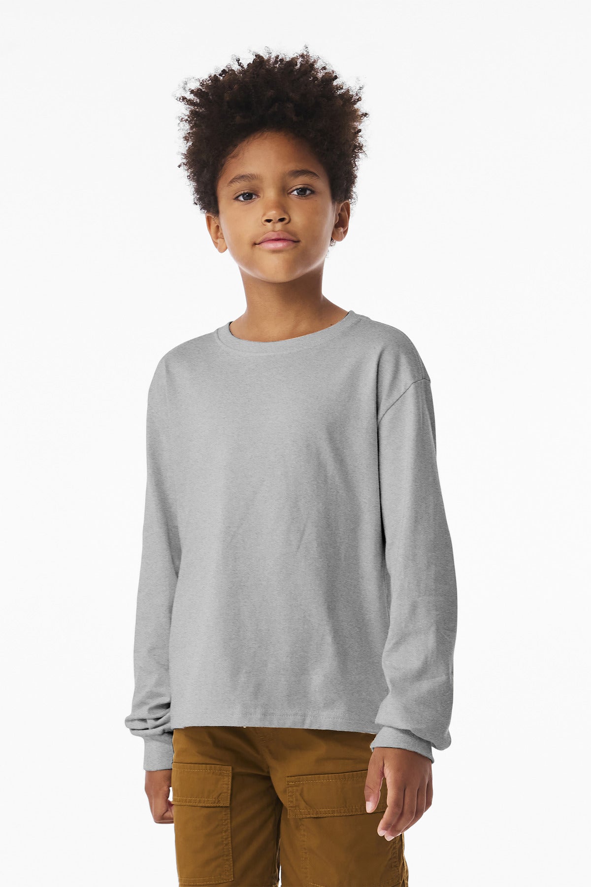 Youth 6-Ounce Heavyweight Long Sleeve Tee - 6 oz | BELLA+CANVAS BC3511Y
