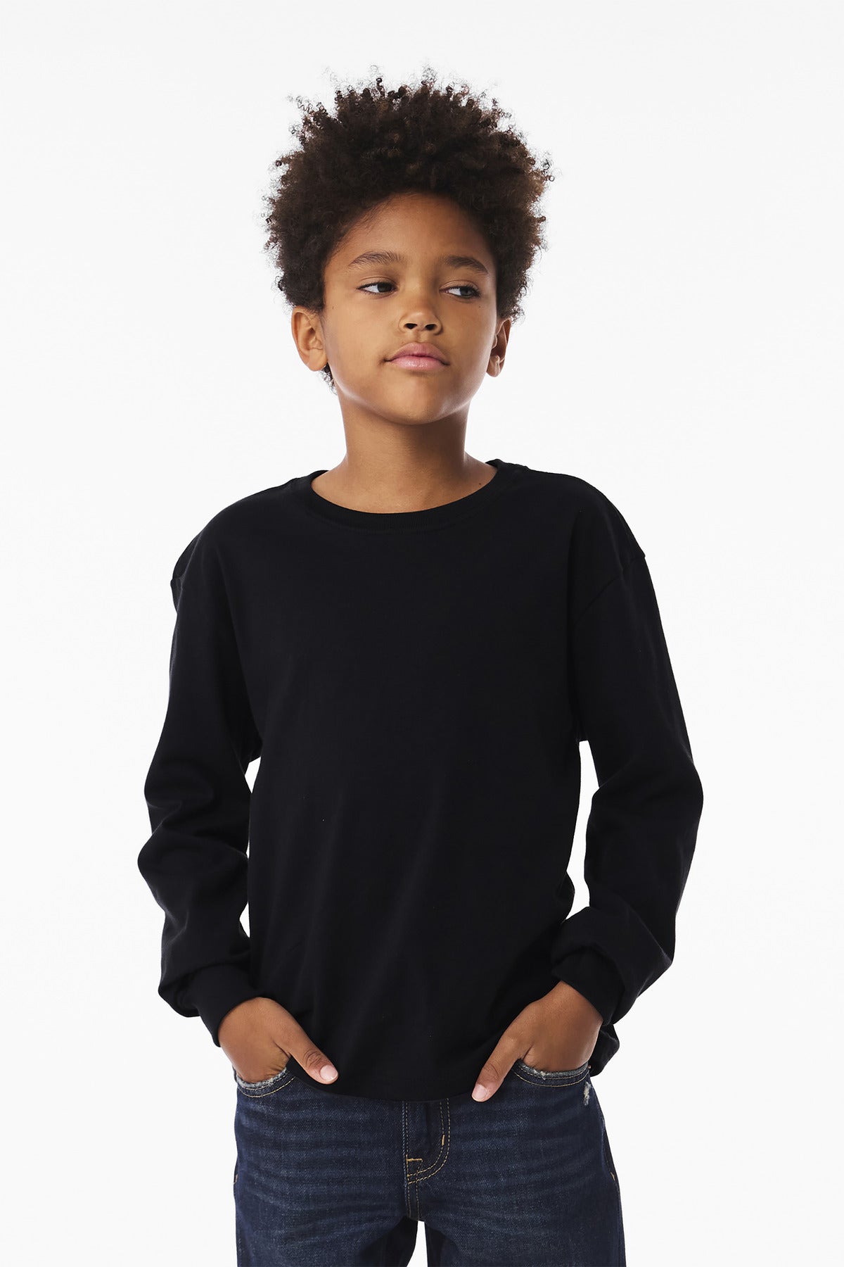 Bella + Canvas BC3511Y Youth 6-Ounce Heavyweight Long Sleeve Tee
