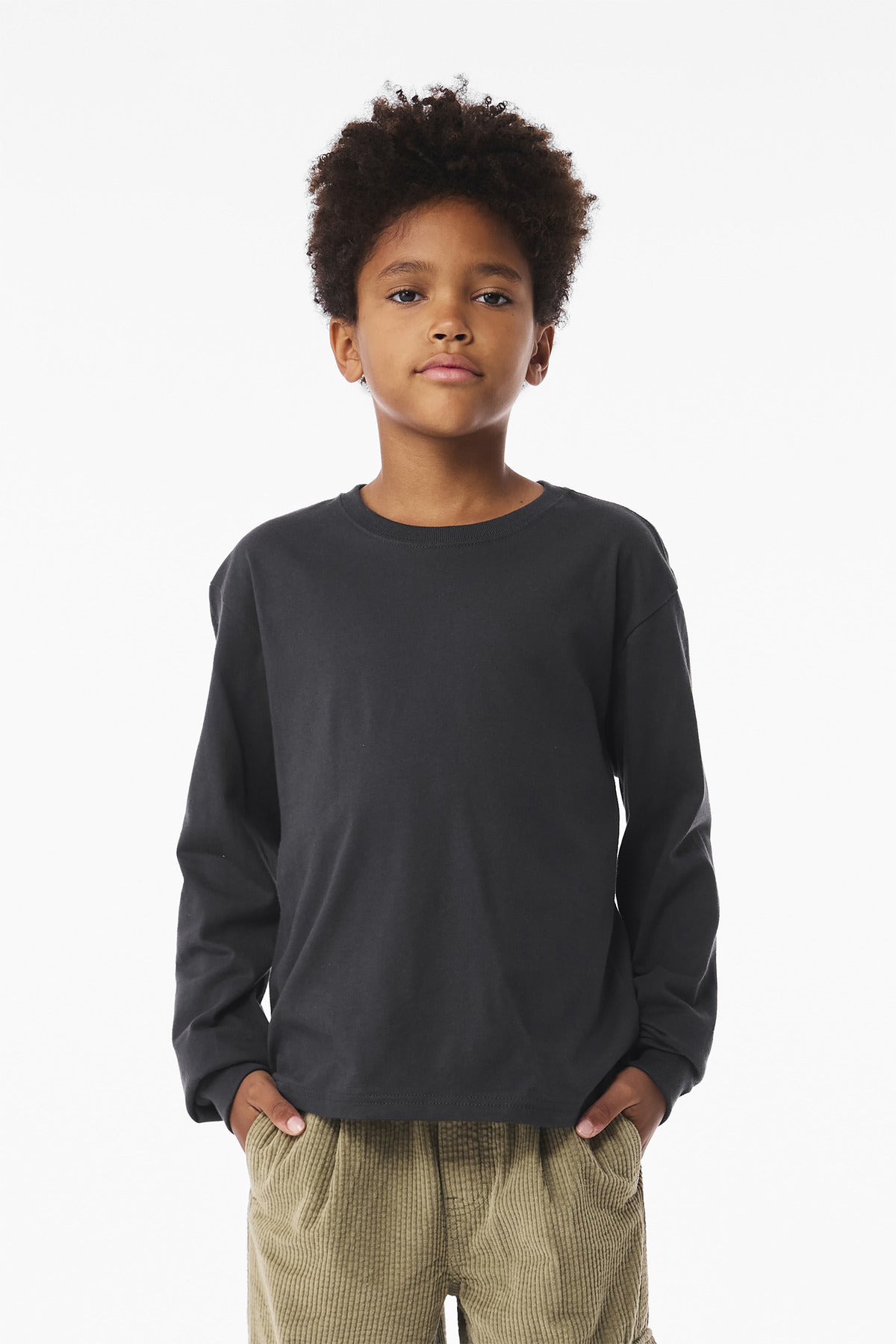 Bella + Canvas BC3511Y Youth 6-Ounce Heavyweight Long Sleeve Tee