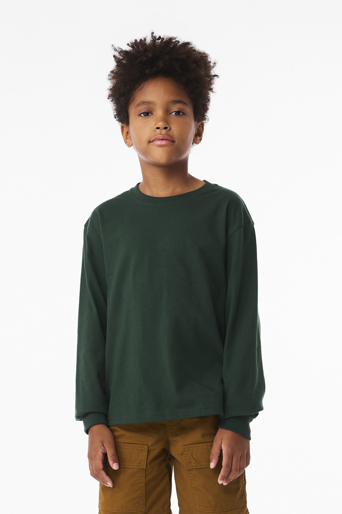 Bella + Canvas BC3511Y Youth 6-Ounce Heavyweight Long Sleeve Tee