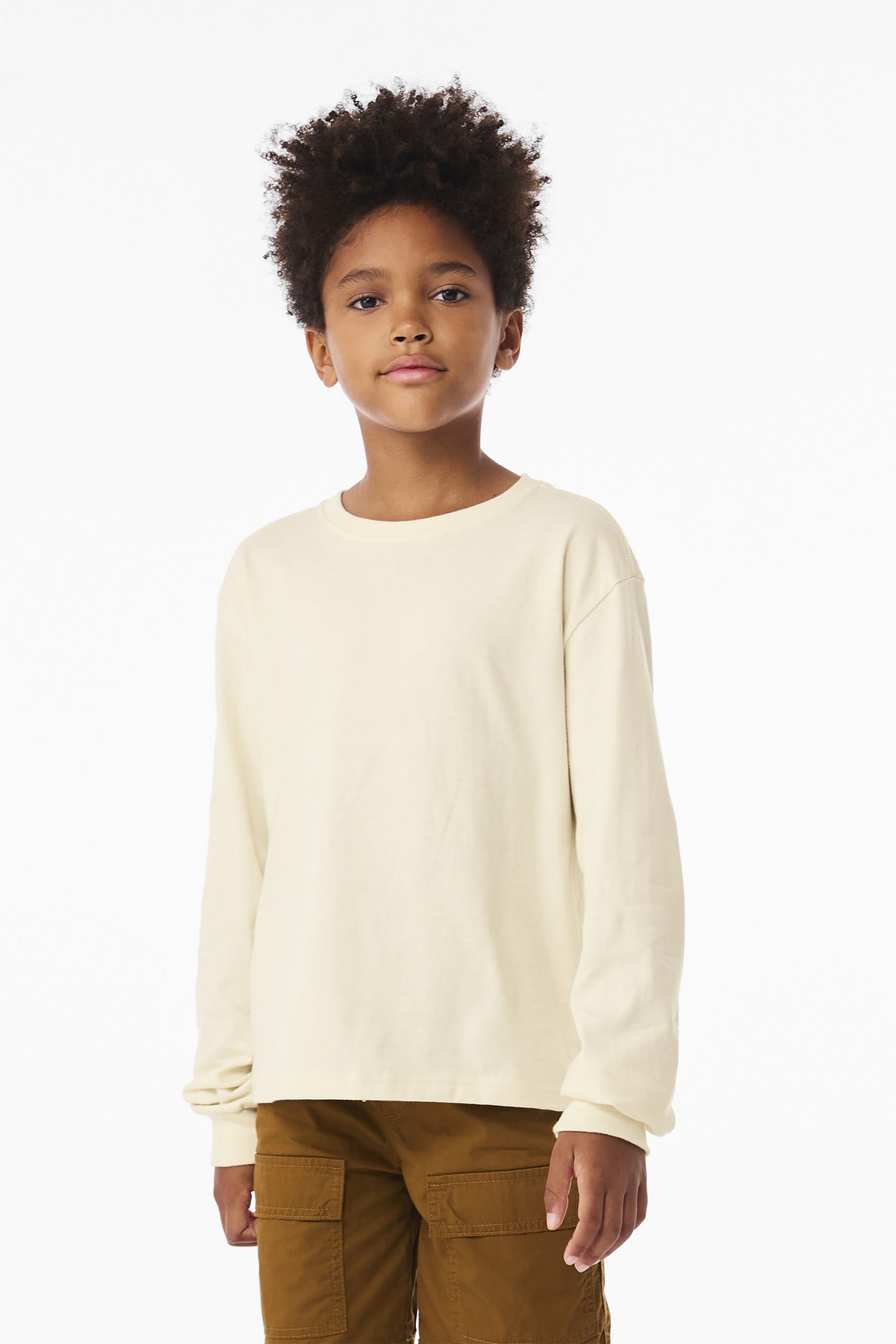 Bella + Canvas BC3511Y Youth 6-Ounce Heavyweight Long Sleeve Tee