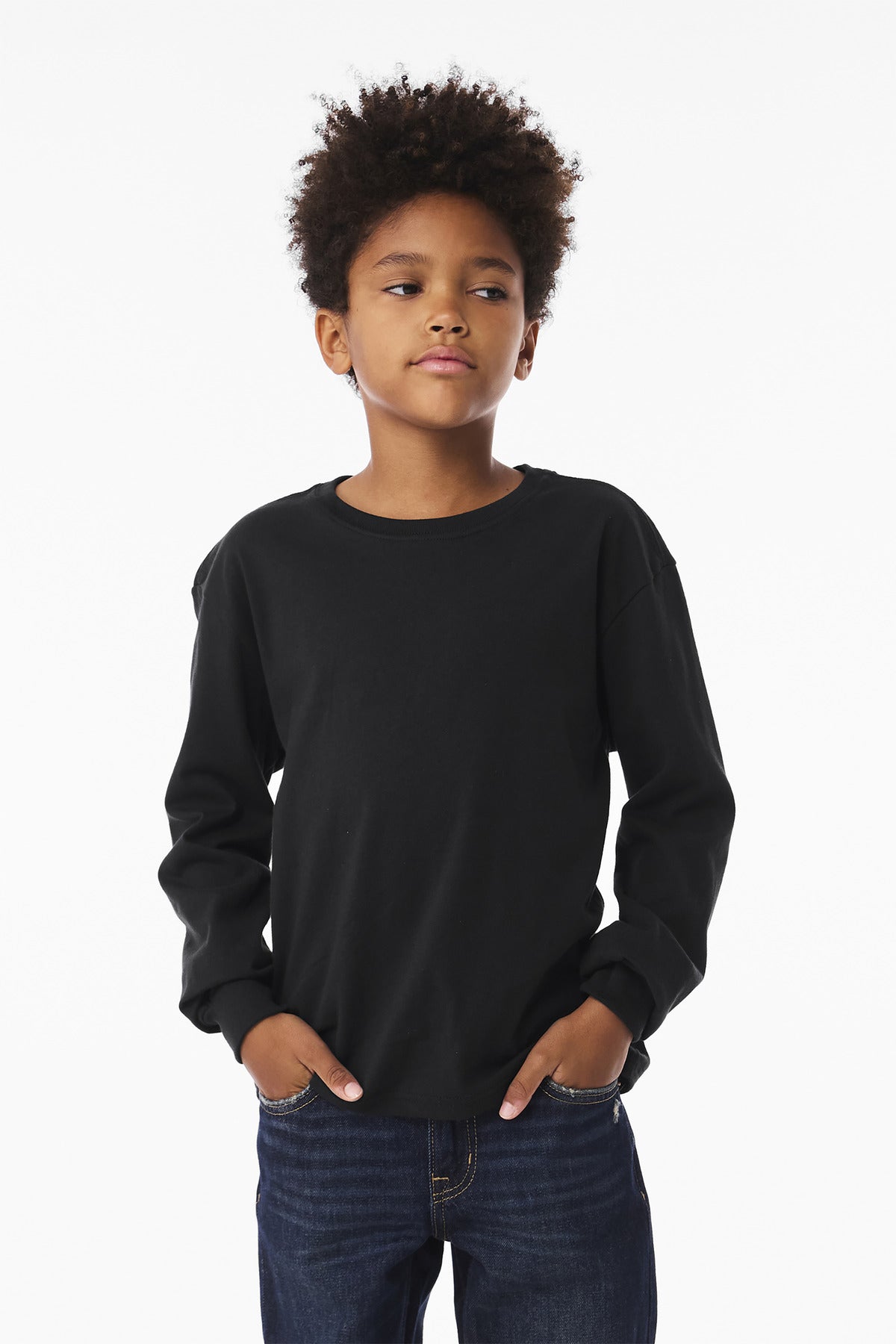 Bella + Canvas BC3511Y Youth 6-Ounce Heavyweight Long Sleeve Tee