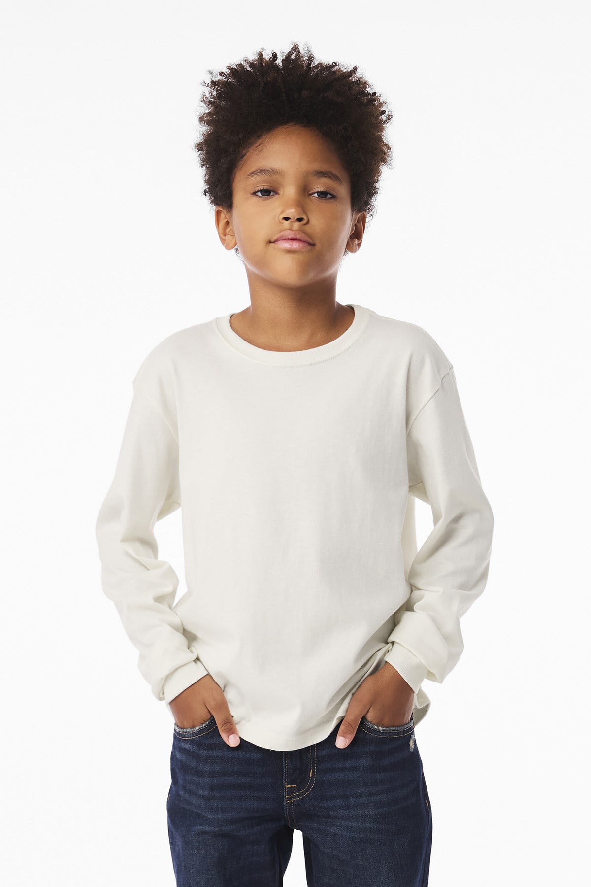 Bella + Canvas BC3511Y Youth 6-Ounce Heavyweight Long Sleeve Tee