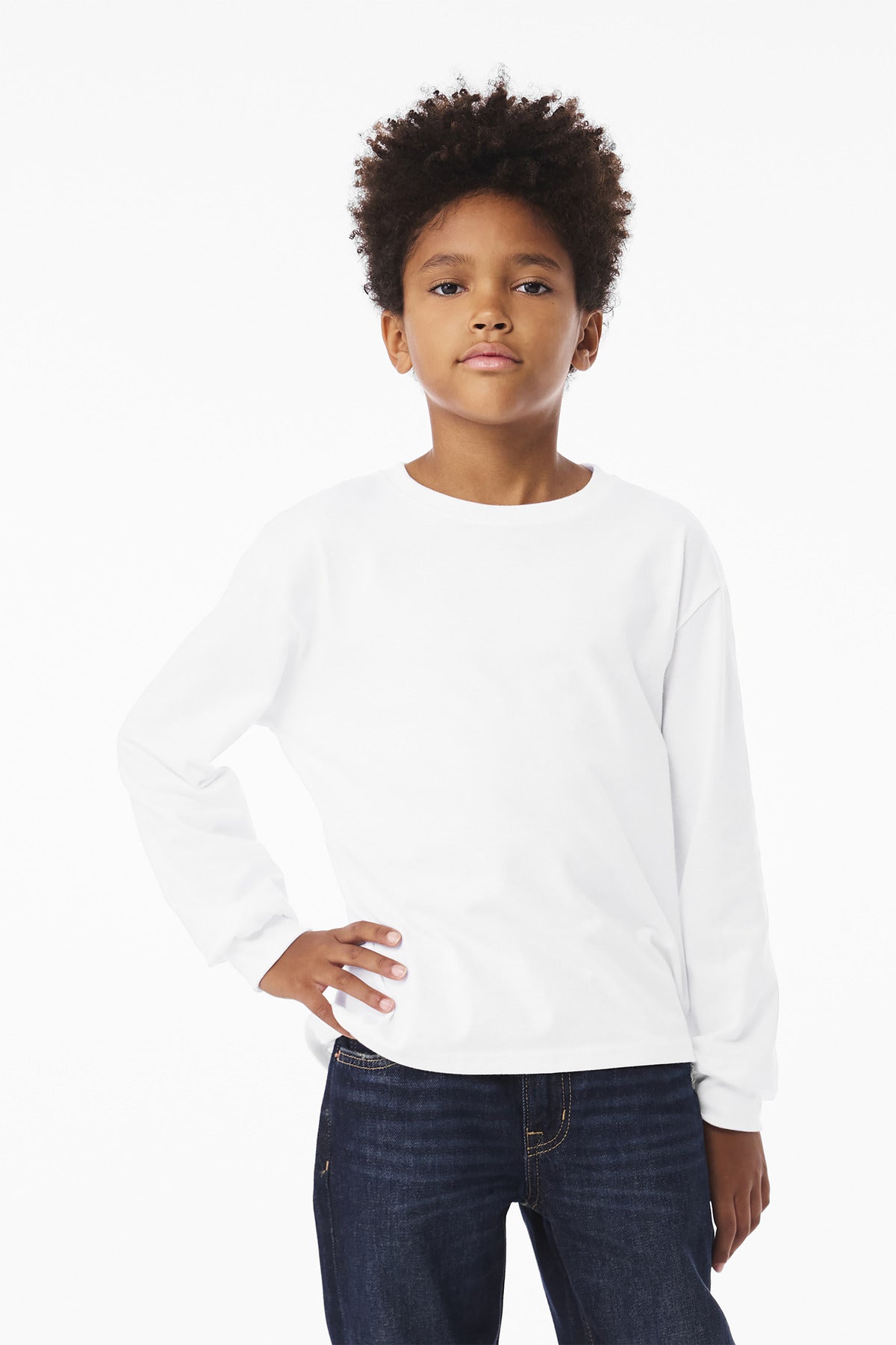 Bella + Canvas BC3511Y Youth 6-Ounce Heavyweight Long Sleeve Tee