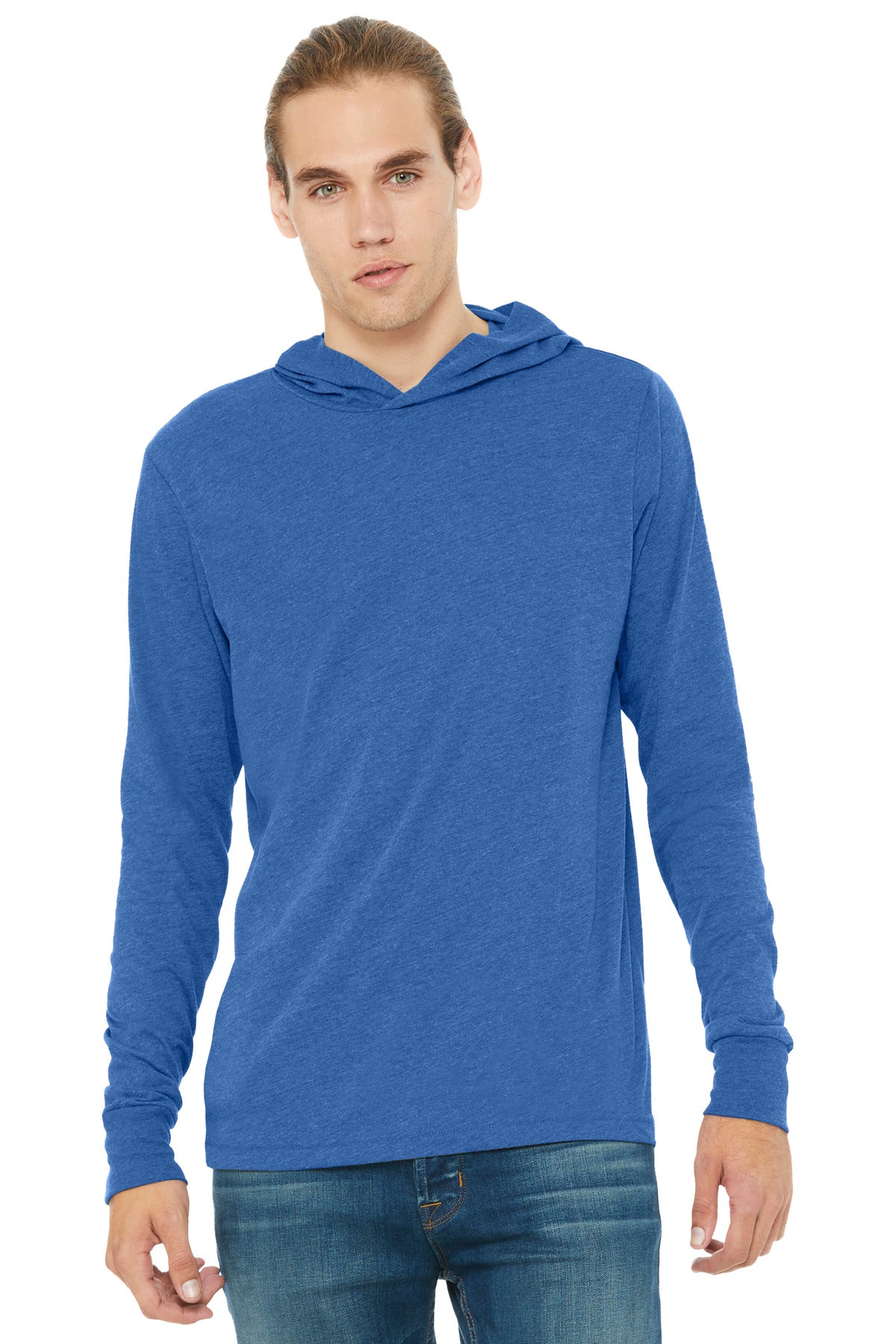 Bella + Canvas BC3512 Unisex Jersey Long Sleeve Hoodie