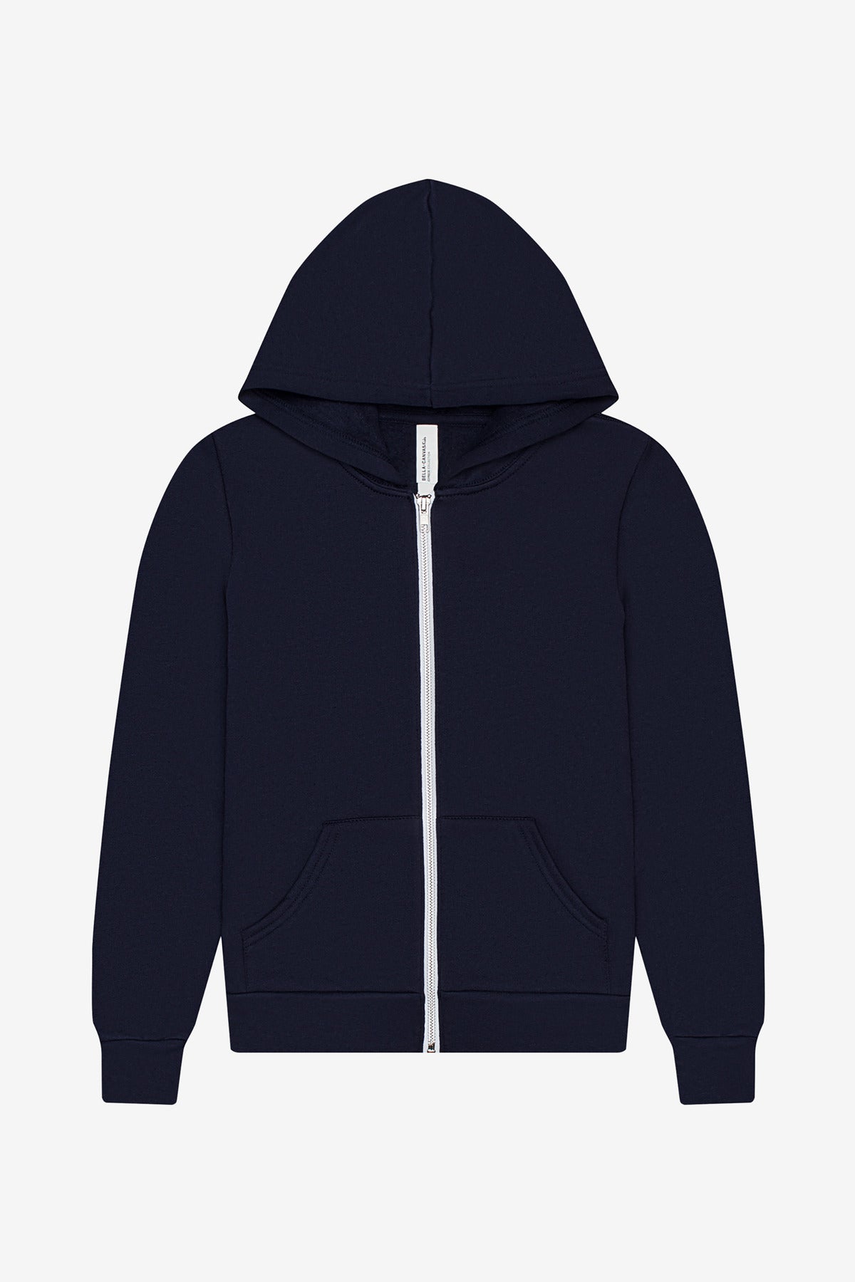 Bella + Canvas BC3739Y Youth Sponge Fleece Full-Zip Hooded Sweatshirt