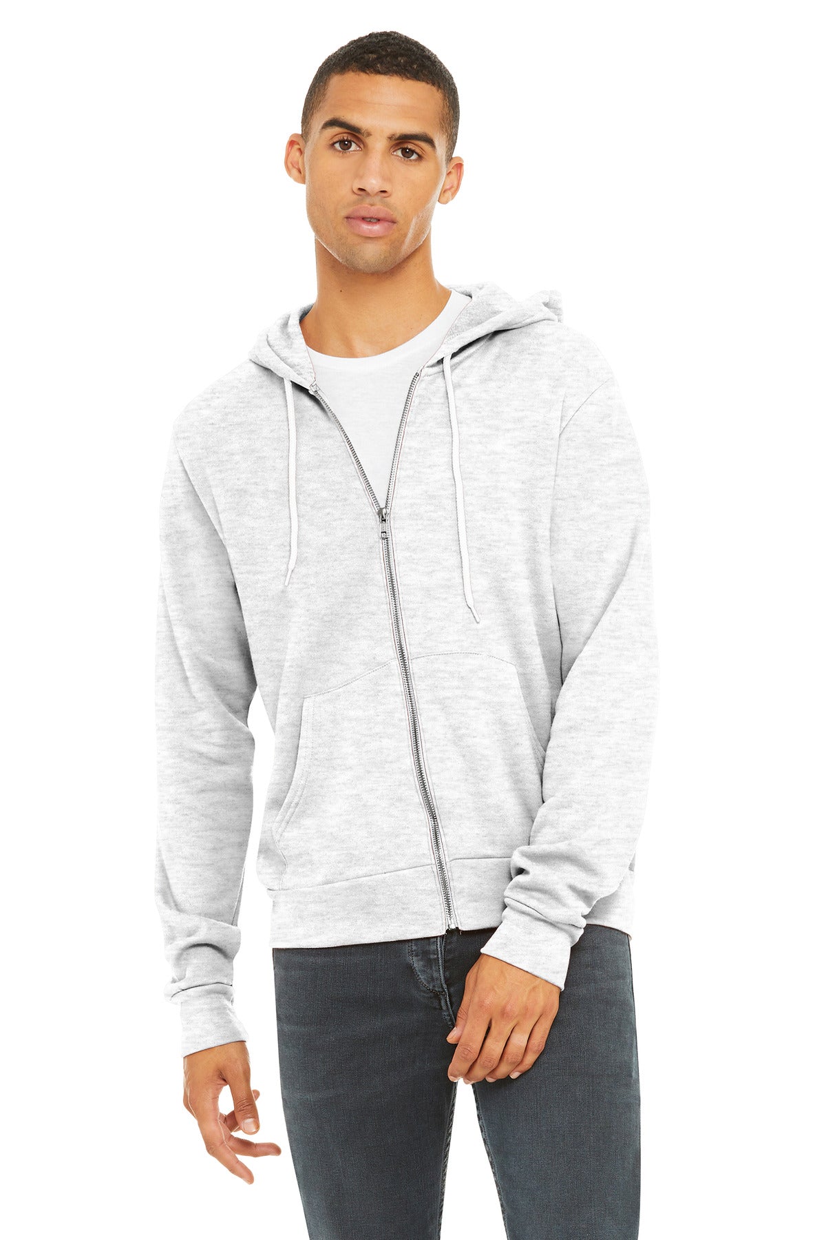 Unisex Sponge Fleece Full-Zip Hoodie - 8 oz | BELLA+CANVAS BC3739