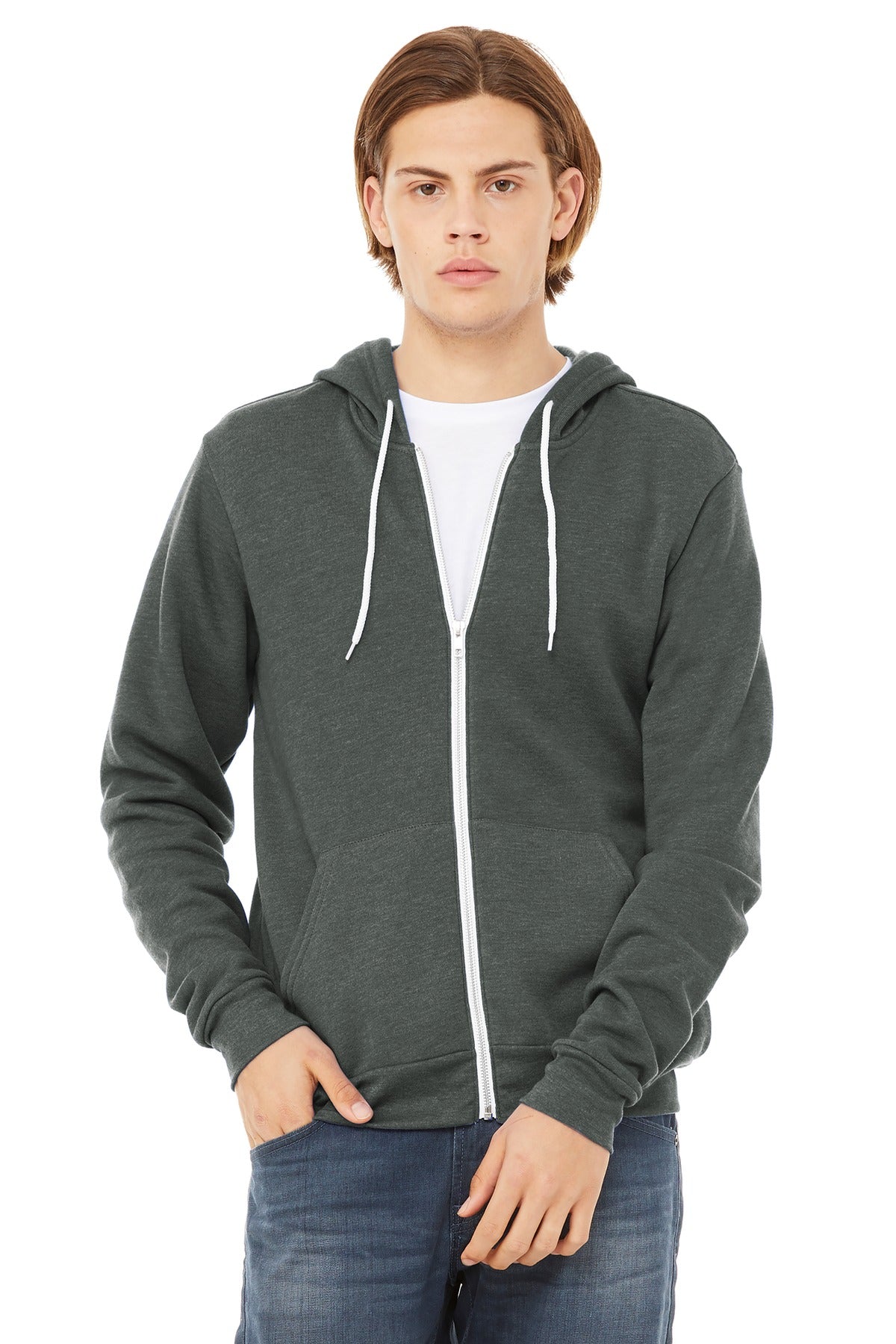 Bella + Canvas BC3739 Unisex Sponge Fleece Full-Zip Hoodie