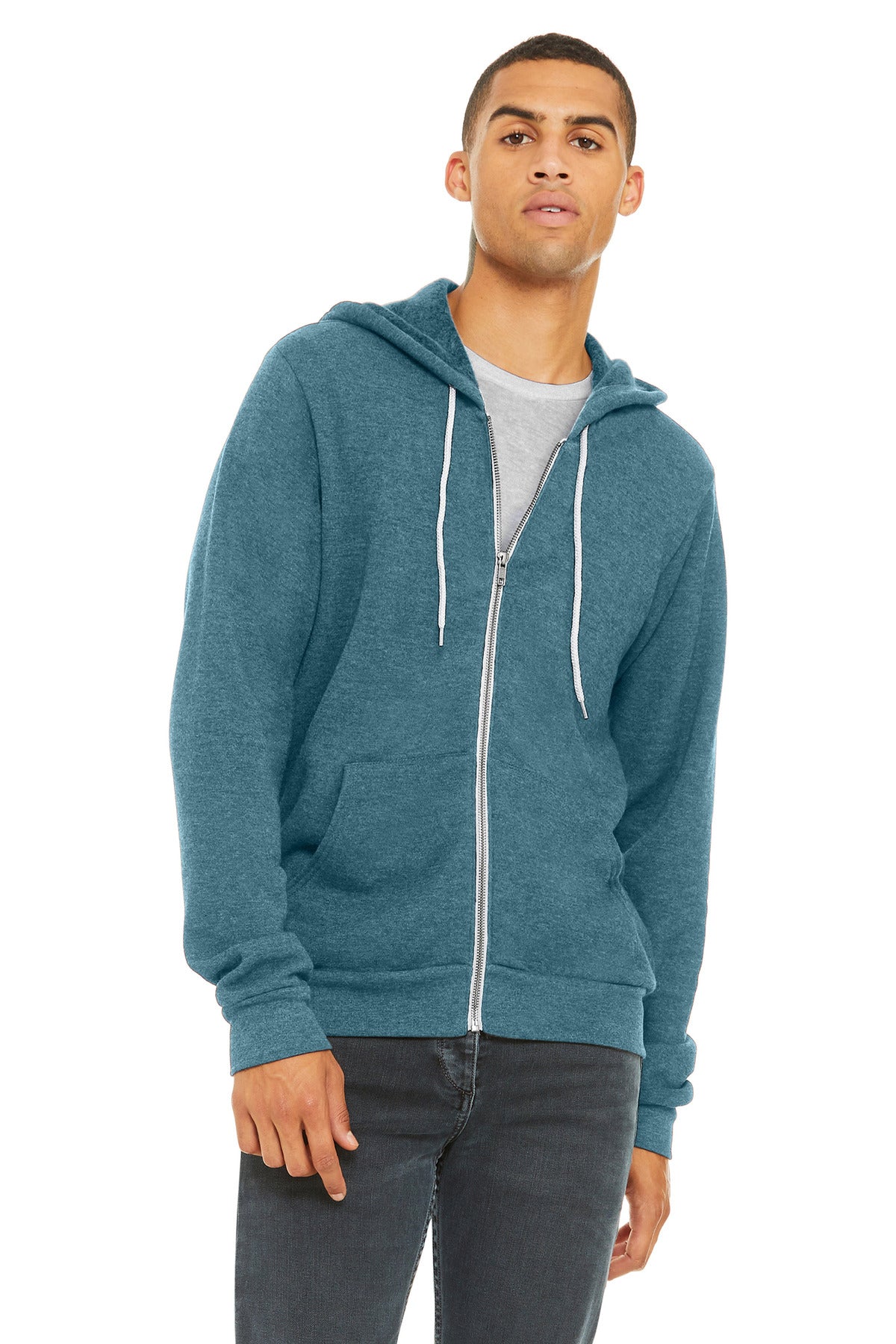Bella + Canvas BC3739 Unisex Sponge Fleece Full-Zip Hoodie